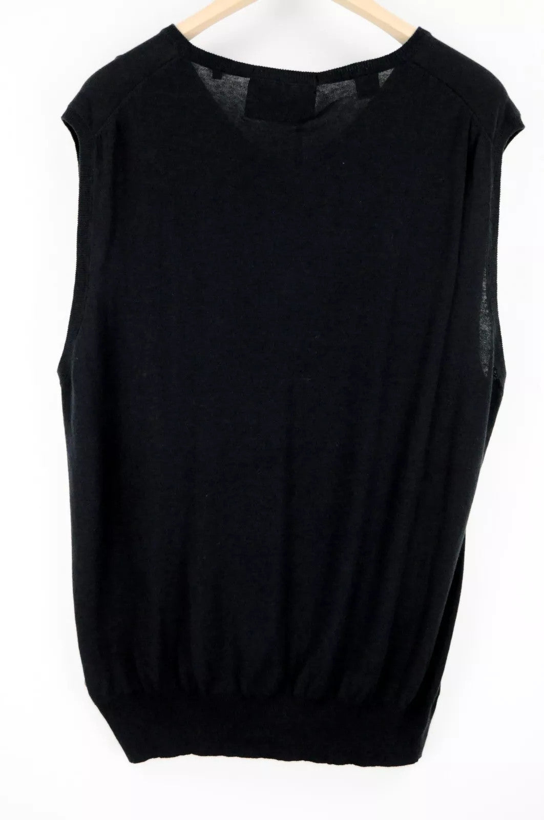 SCOTCH & SODA XL Knit Vest Men Navy Cotton V-Neck Ams Couture Style