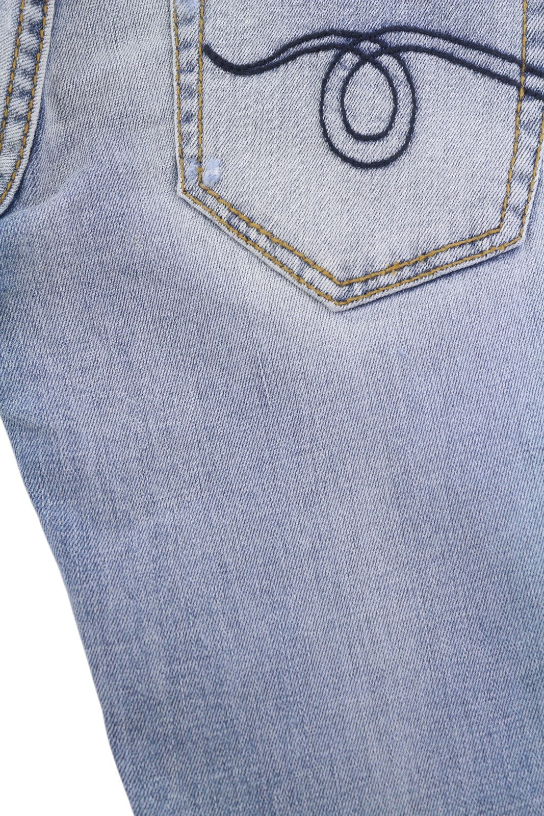 R13 Alison Crop Women Jeans 24 Light Destroyed Faded Patches Distress Skinny