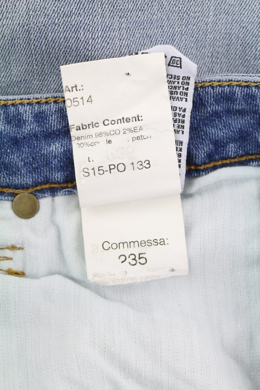 R13 Alison Crop Women Jeans 24 Light Destroyed Faded Patches Distress Skinny