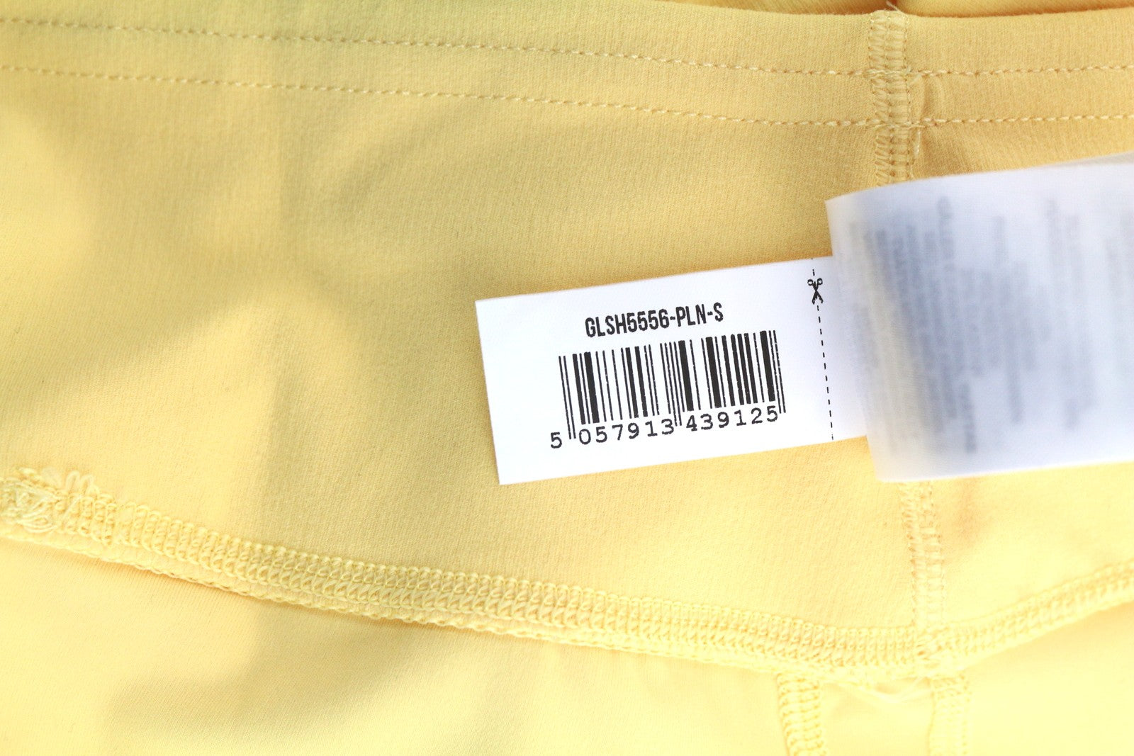 GYMSHARK Whitney Women Shorts S Yellow Cycling High Waist Stretch Logo Fit