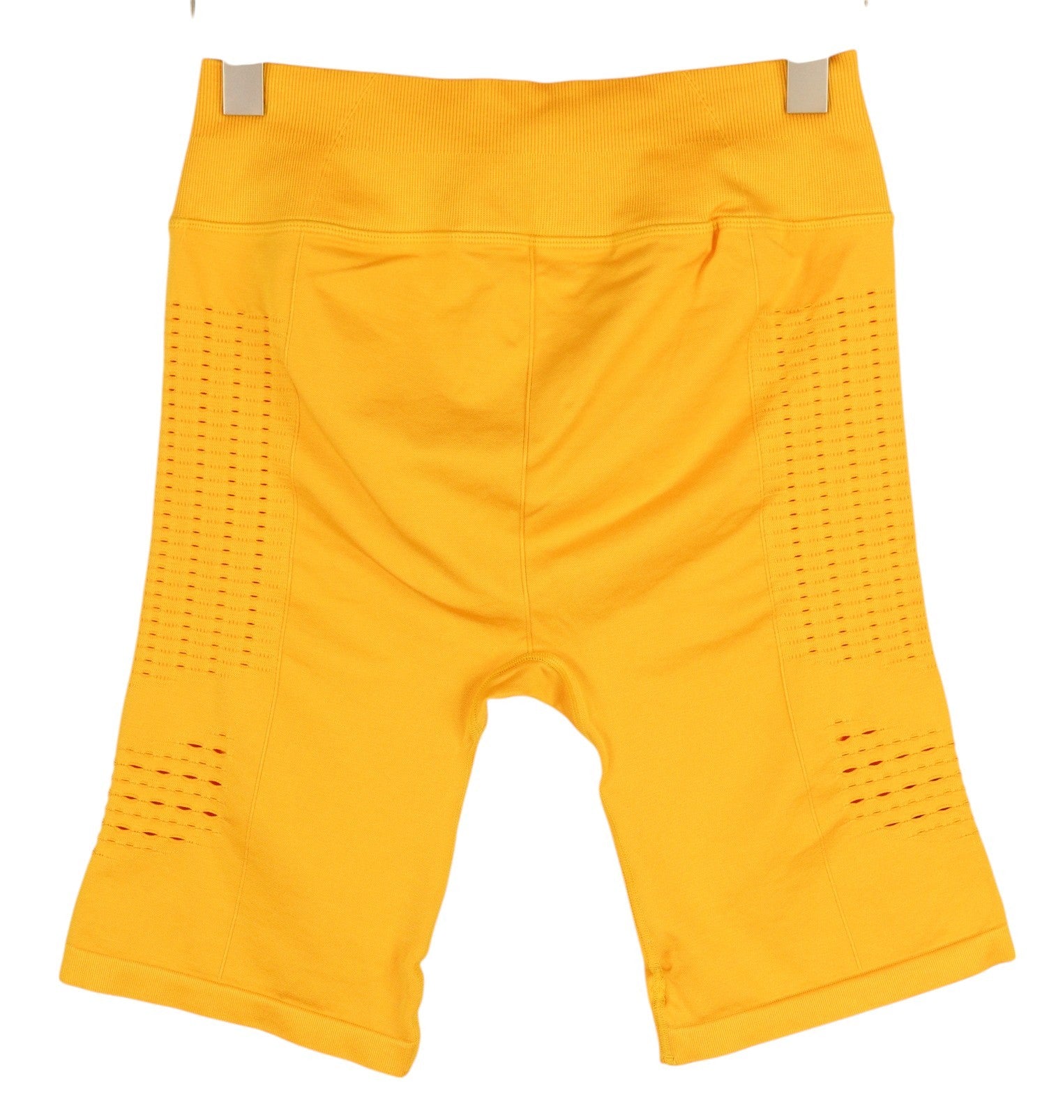 GYMSHARK Glow Women Shorts XL Yellow Seamless Cut-Out High Waist Stretch Fit