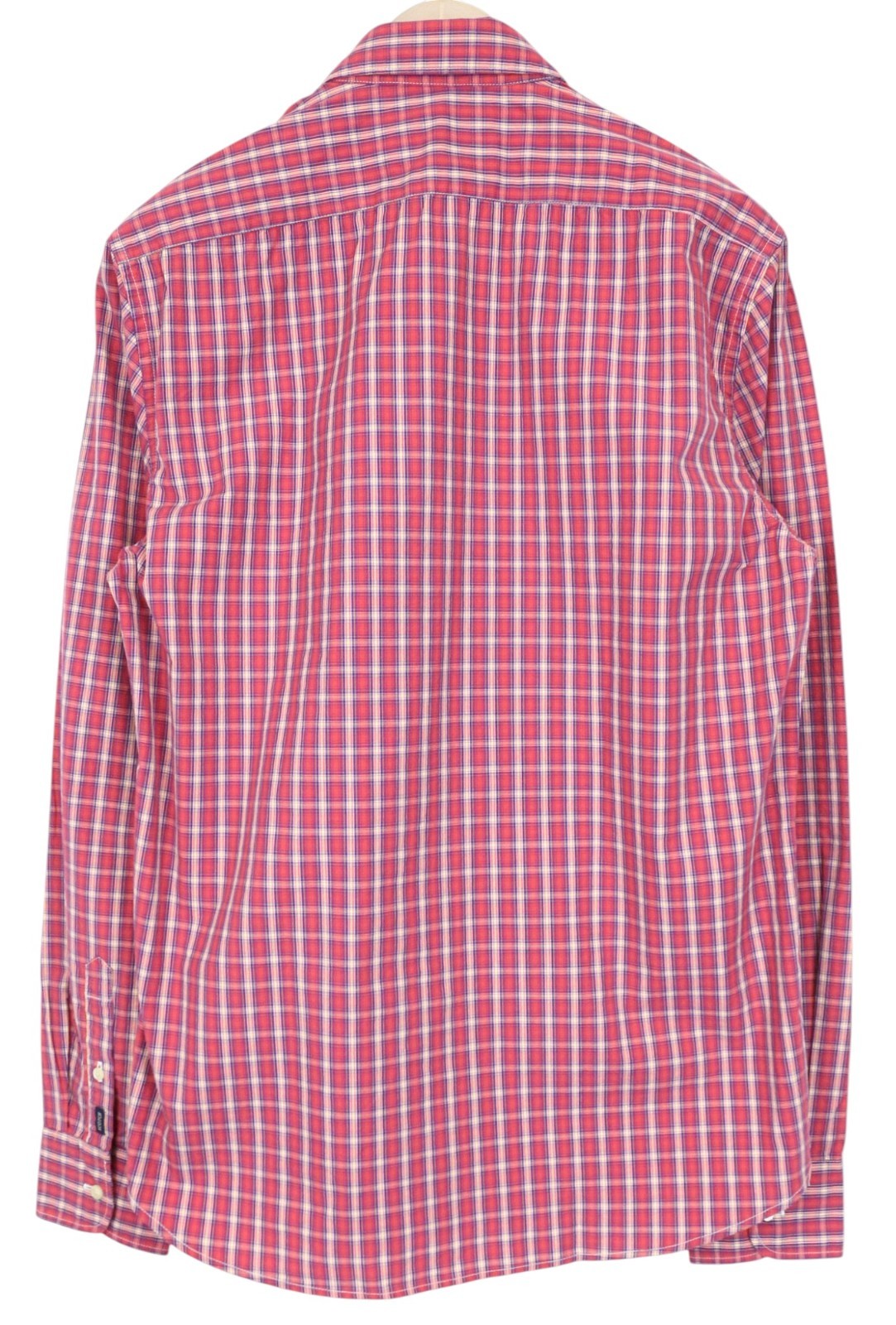 SCOTCH & SODA Ams Couture Men's Shirt L Red Pure Cotton Check Pattern Pocket