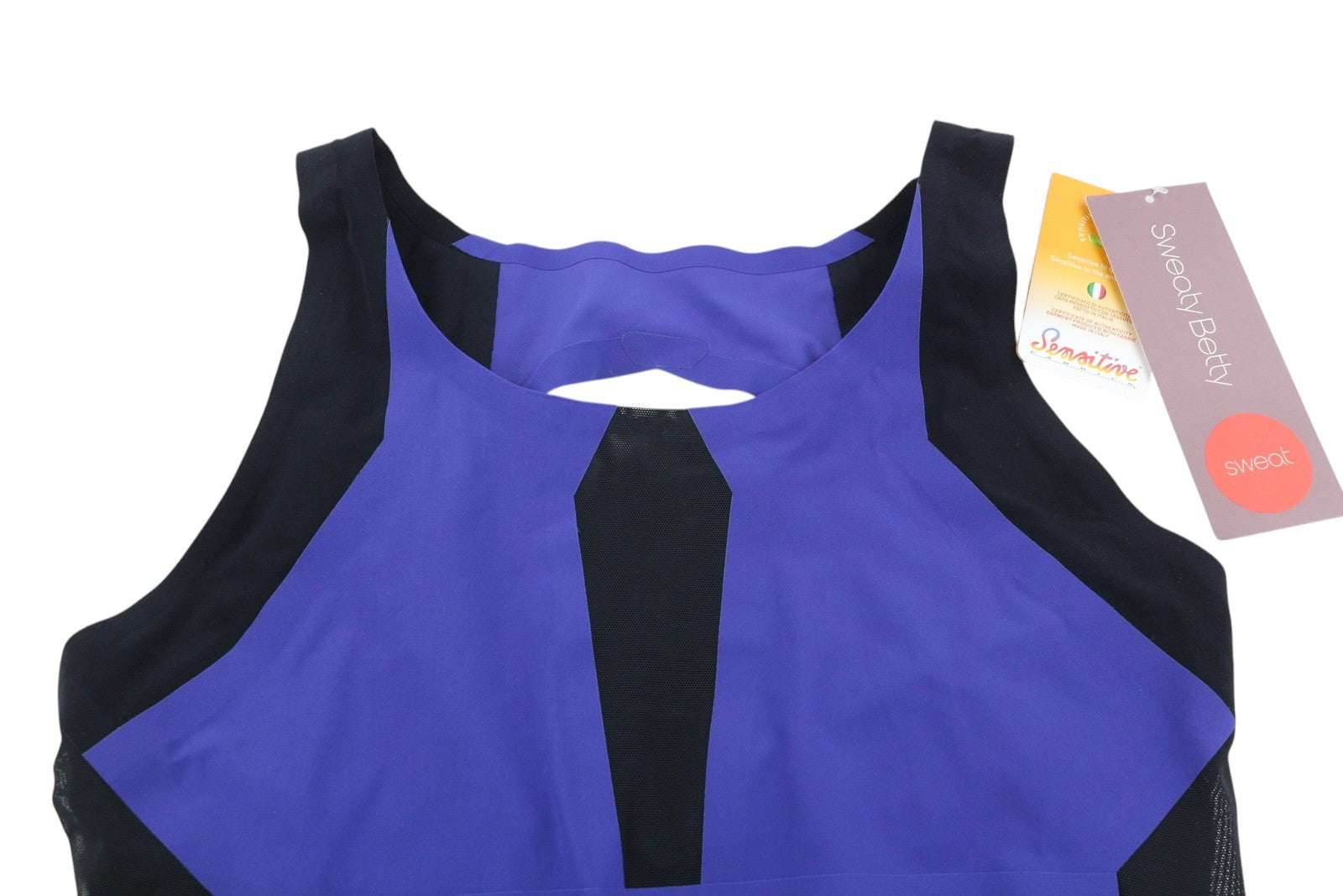 SWEATY BETTY Devant Dance Leotard Women Jumpsuit M Stretch Cut-Out Back Style