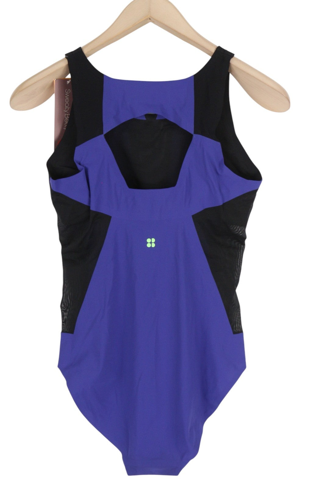 SWEATY BETTY Devant Dance Leotard Women Jumpsuit M Stretch Cut-Out Front Detail