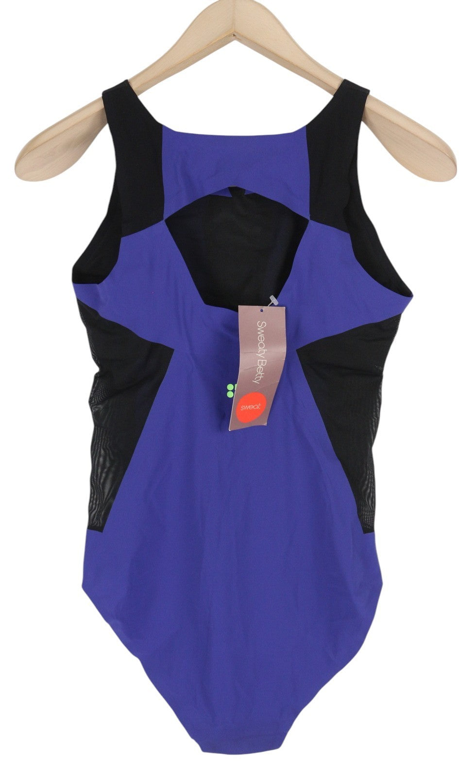 SWEATY BETTY Devant Dance Leotard Women Jumpsuit M Purple Stretch Cut-Out Style