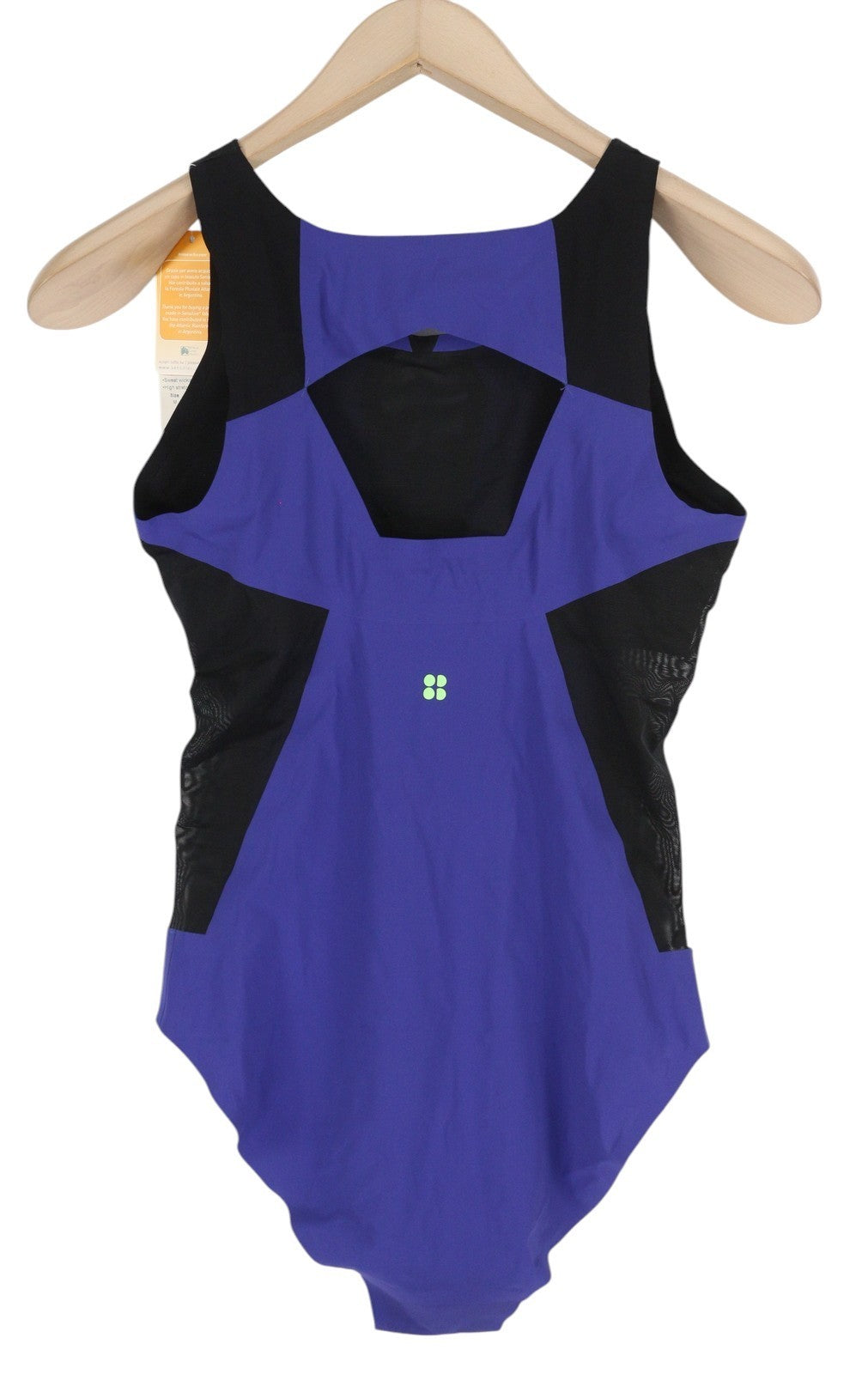 SWEATY BETTY Devant Dance Leotard Women Jumpsuit M Purple Stretch Cut-Out Fit