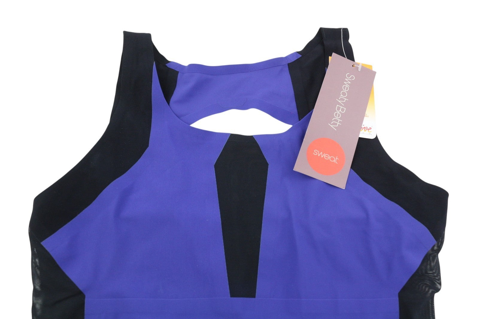 SWEATY BETTY Devant Dance Leotard Women Jumpsuit M Purple Stretch Cut-Out Logo