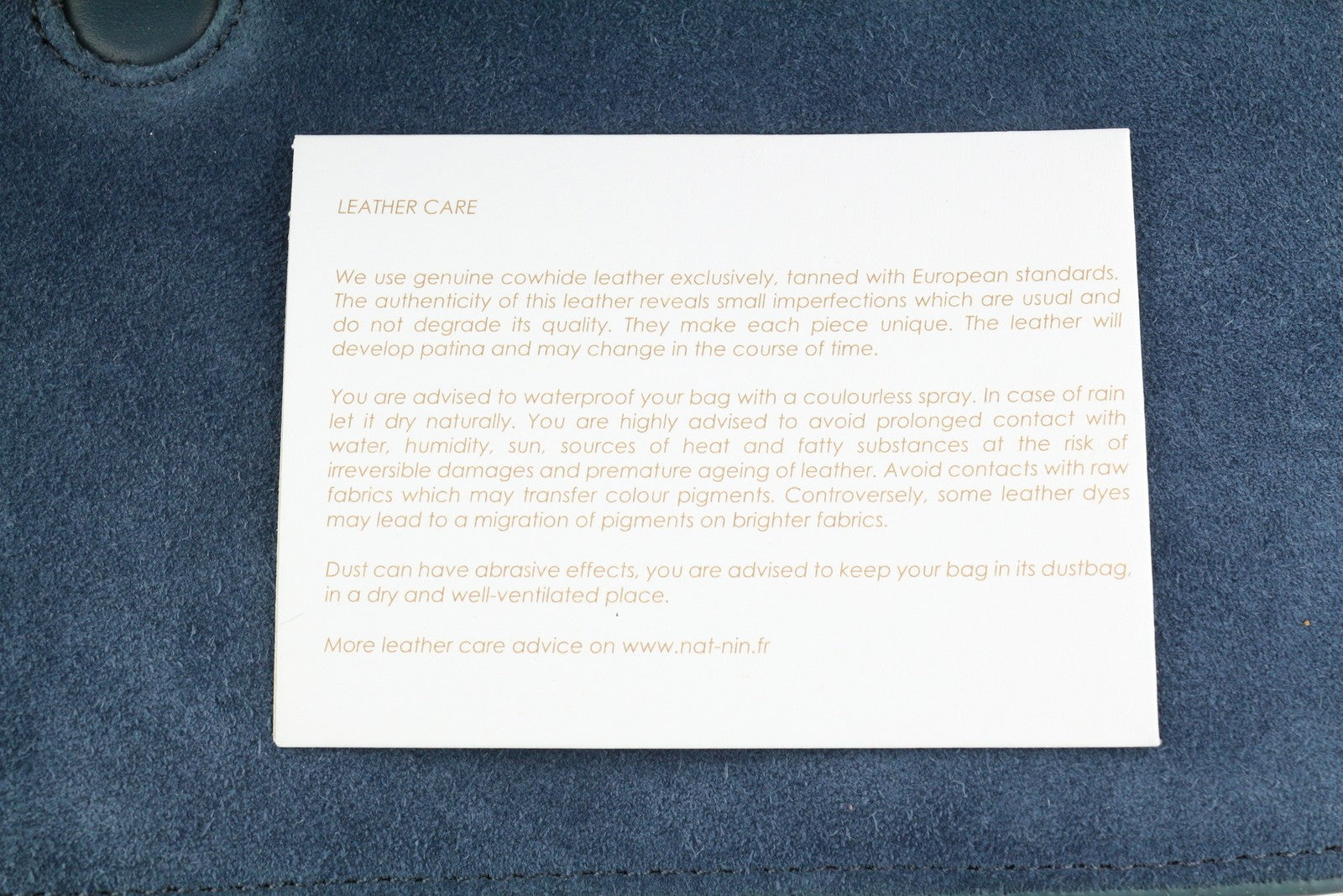 NAT & NIN Vittoria Women Bag OS Blue Leather Strap Crossbody Detachable Logo