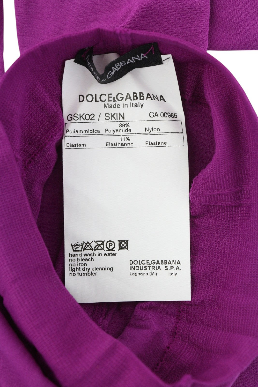 DOLCE & GABBANA Women Pantyhose M Purple Nylon Blend Stretch High Waist RRP370