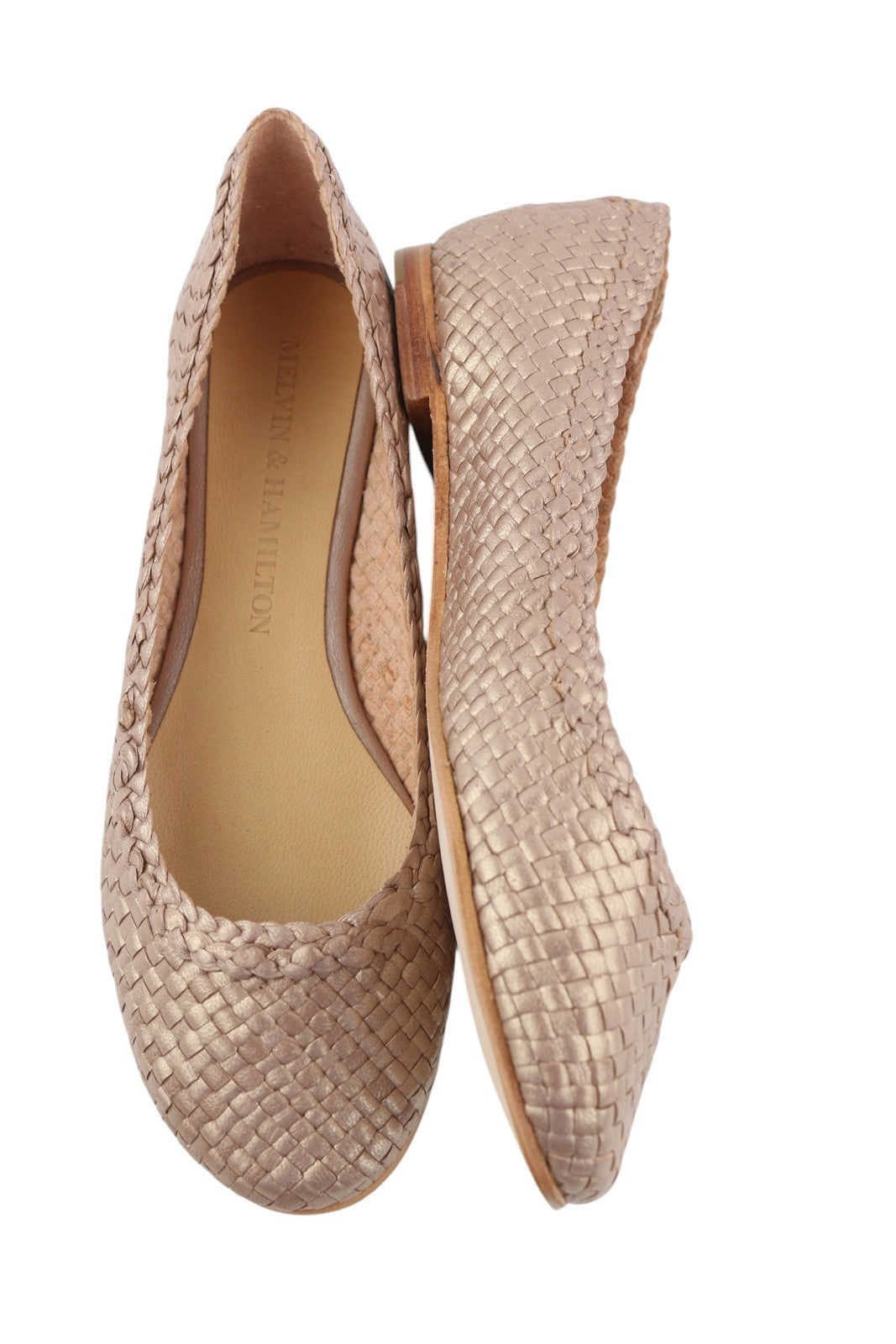 MELVIN & HAMILTON Kate 5 Women Shoes EU35 Rose Gold Ballerina Pumps Slippers