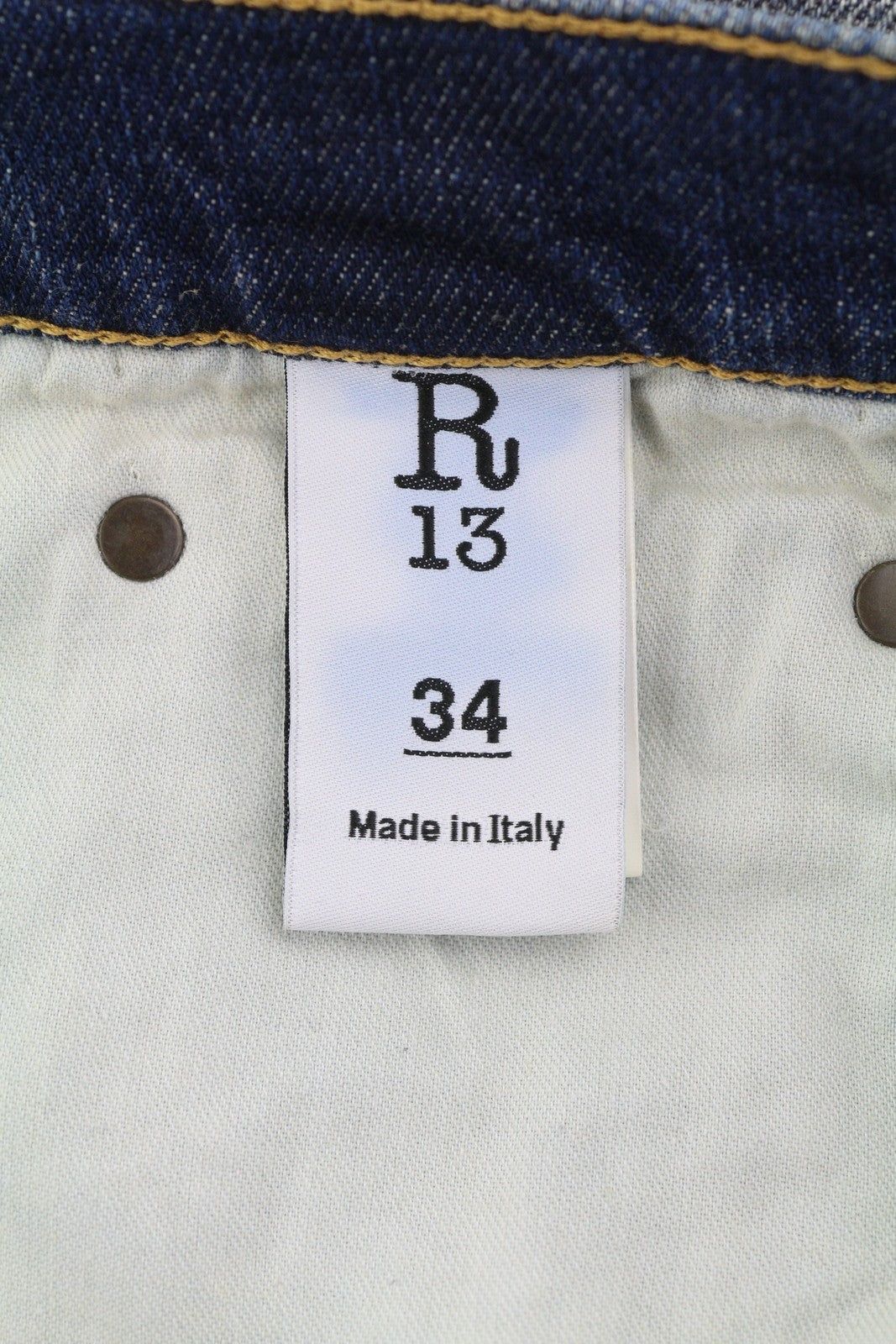 R13 Jesse Women Jeans 34 Ansel Blue Drop Crotch Loose Fit Baggy Faded Denim