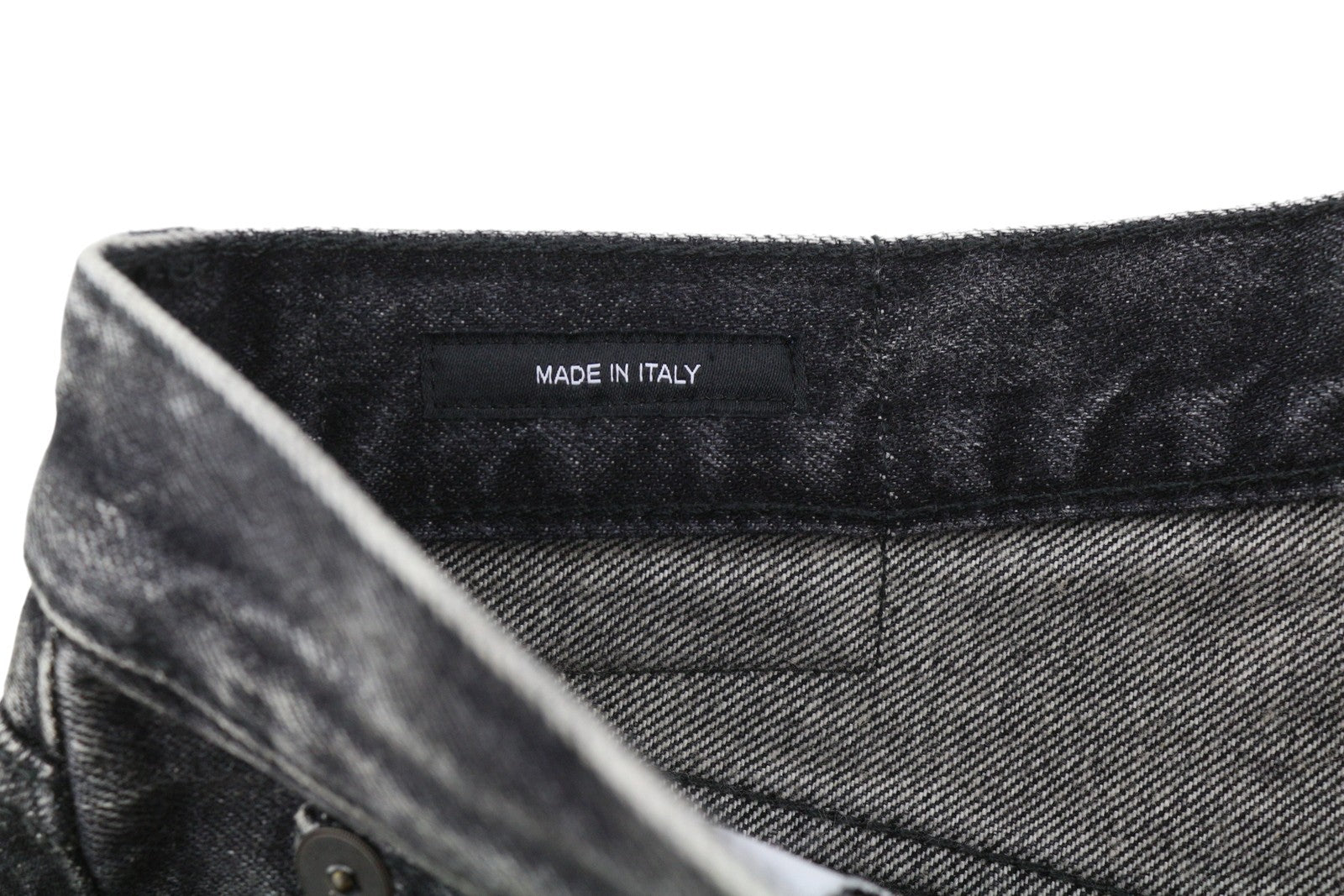 R13 Courtney Slim Women Jeans 25 Everit Black Faded Cropped Distress Zip Denim