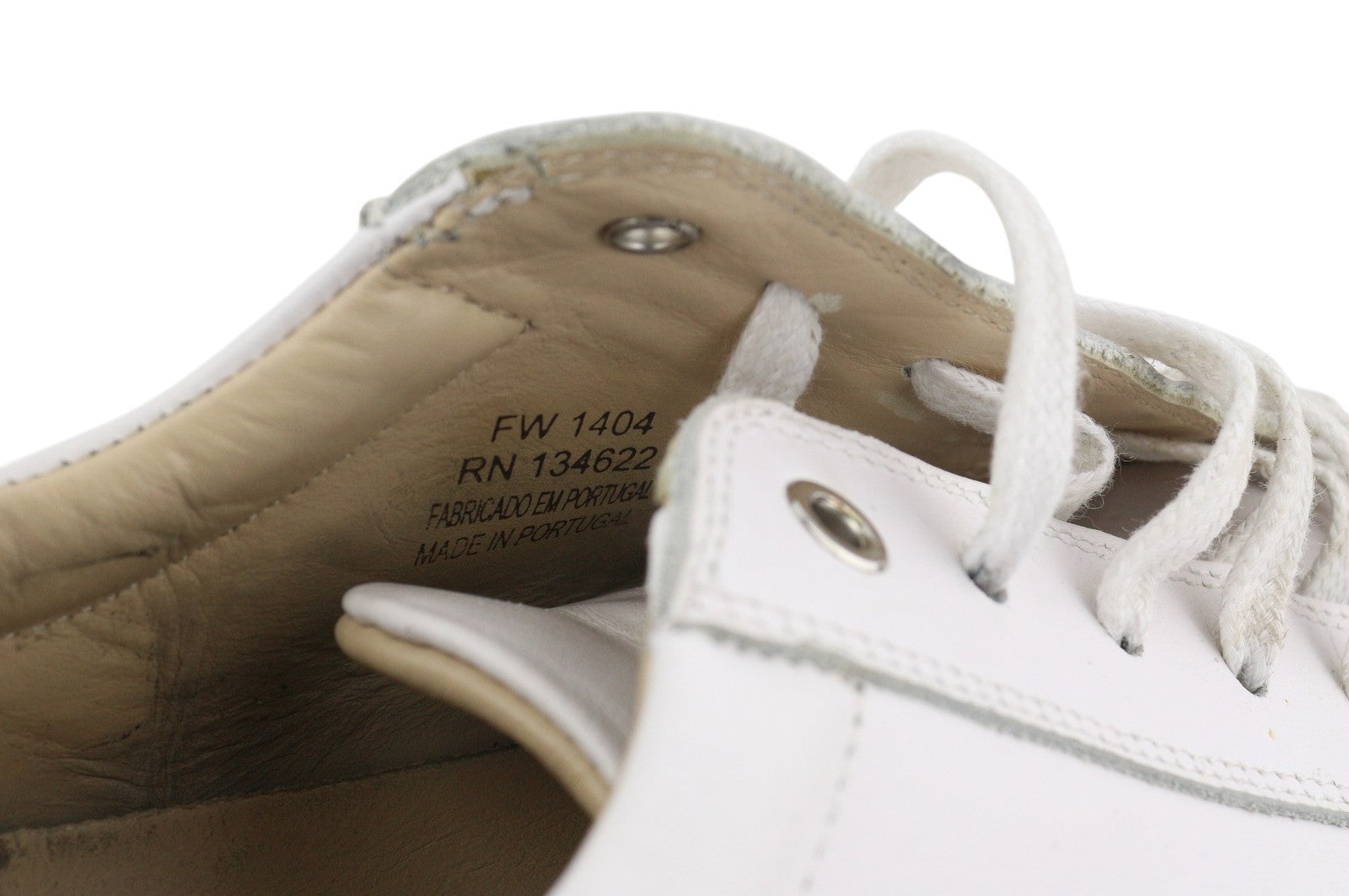 SUITSUPPLY FW1404 Men Sneakers EU43 White Leather Low Laced Almond Toe Style