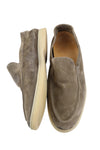 Grey Leather Casual Shoes