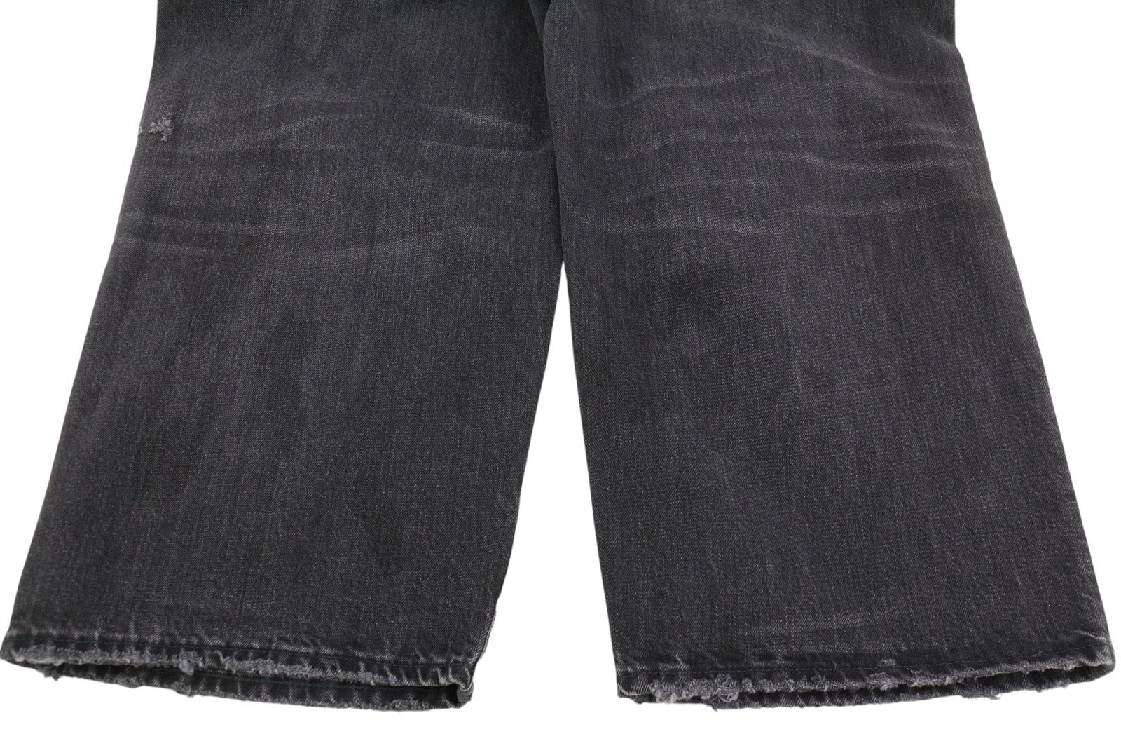 R13 Crop Wide Leg Women Jeans 27 Wilson Black Distress Ankle Length PS25 RRP695