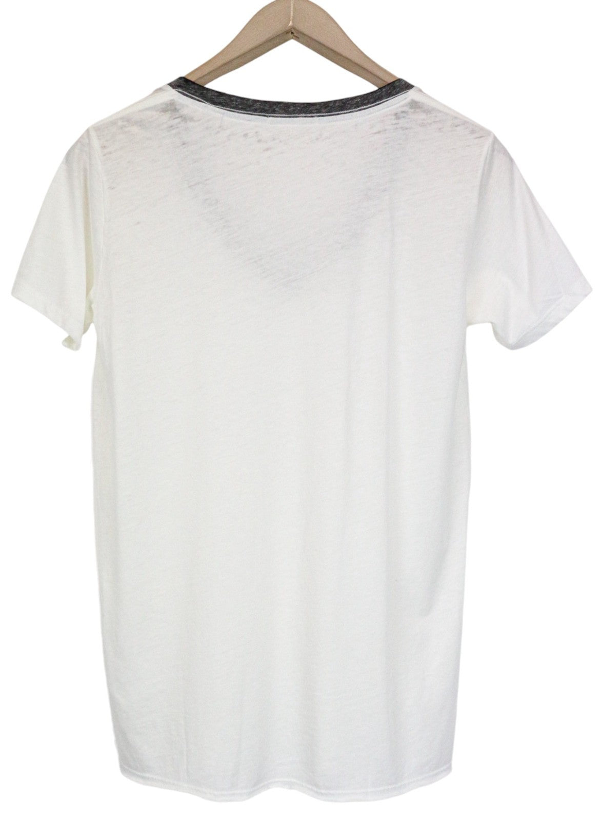 SCOTCH & SODA Ams Blauw Women's T-Shirt S Off-White Short Sleeve Cotton Blend