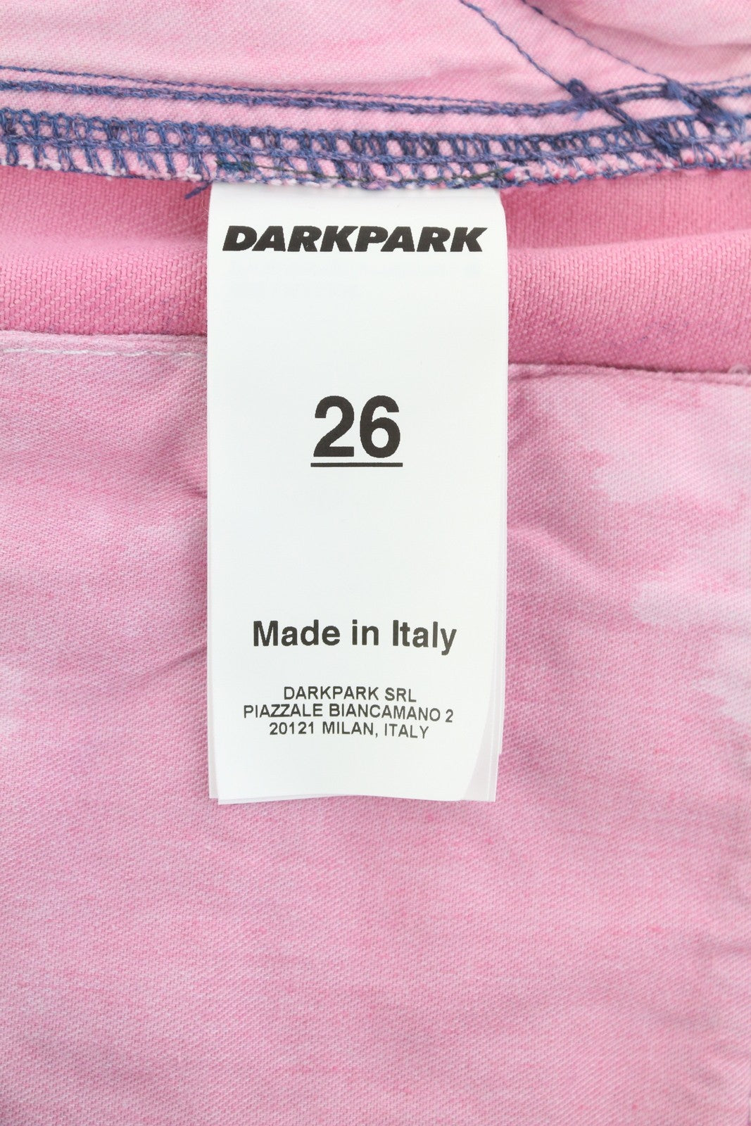 DARKPARK Vivi Cargo Denim Women Jeans 26 PB Pink & Blue Wide Leg Relaxed Fit