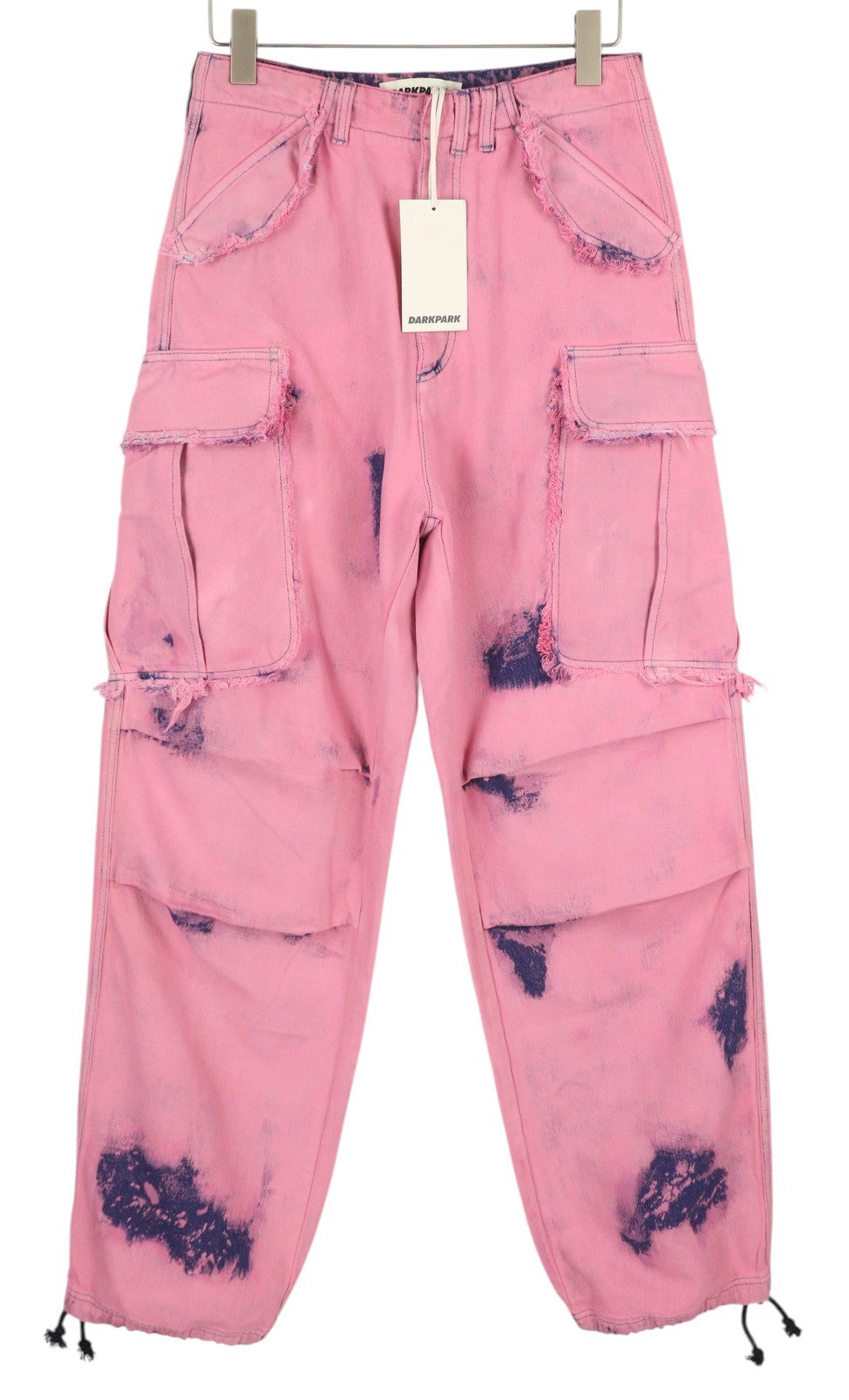 DARKPARK Vivi Cargo Denim Women Jeans 26 PB Pink & Blue Wide Leg Relaxed Fit