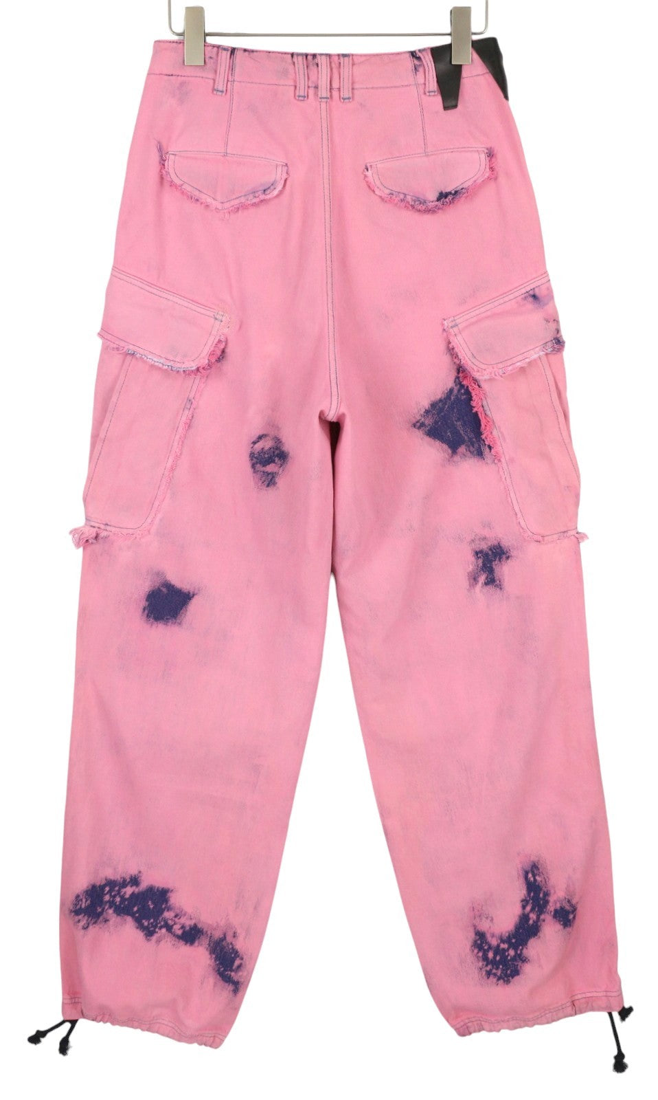 DARKPARK Vivi Cargo Denim Women Jeans 26 PB Pink & Blue Wide Leg Relaxed Fit