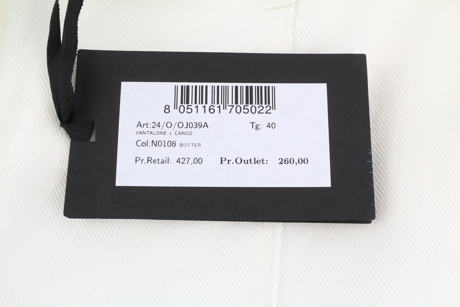 BLUMARINE J. Cargo Women Trousers 40 White Patch Pockets Loose Fit Belt RRP427