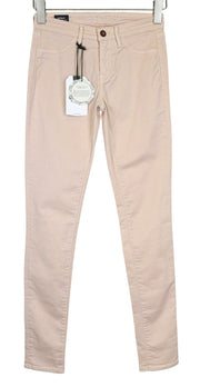 DENHAM Spray Women's Trousers W28/L32 Pink Super Tight Cotton Stretch Casual