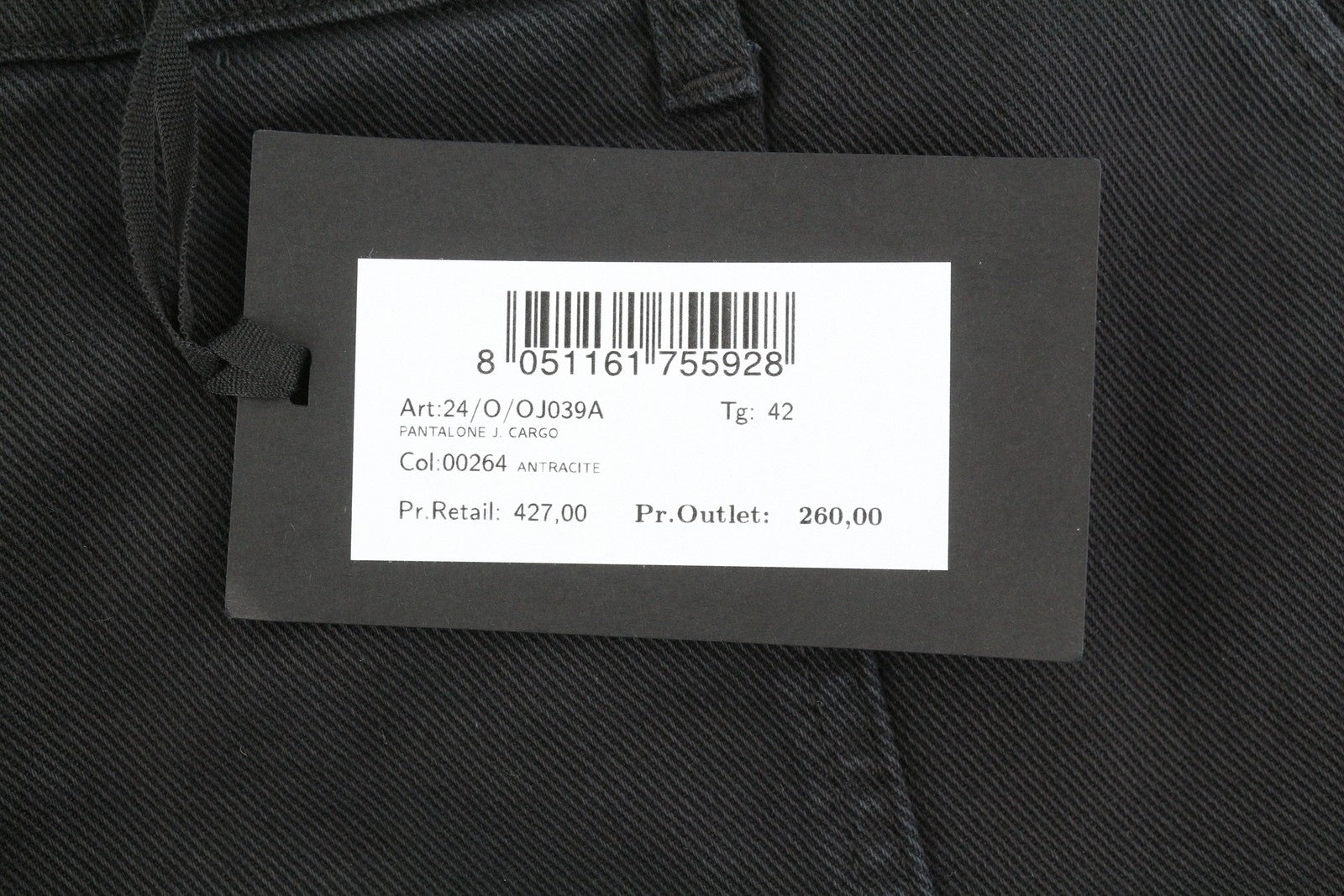 BLUMARINE J. Cargo Women Trousers 42 Black Patch Pockets Loose Fit Belt RRP427