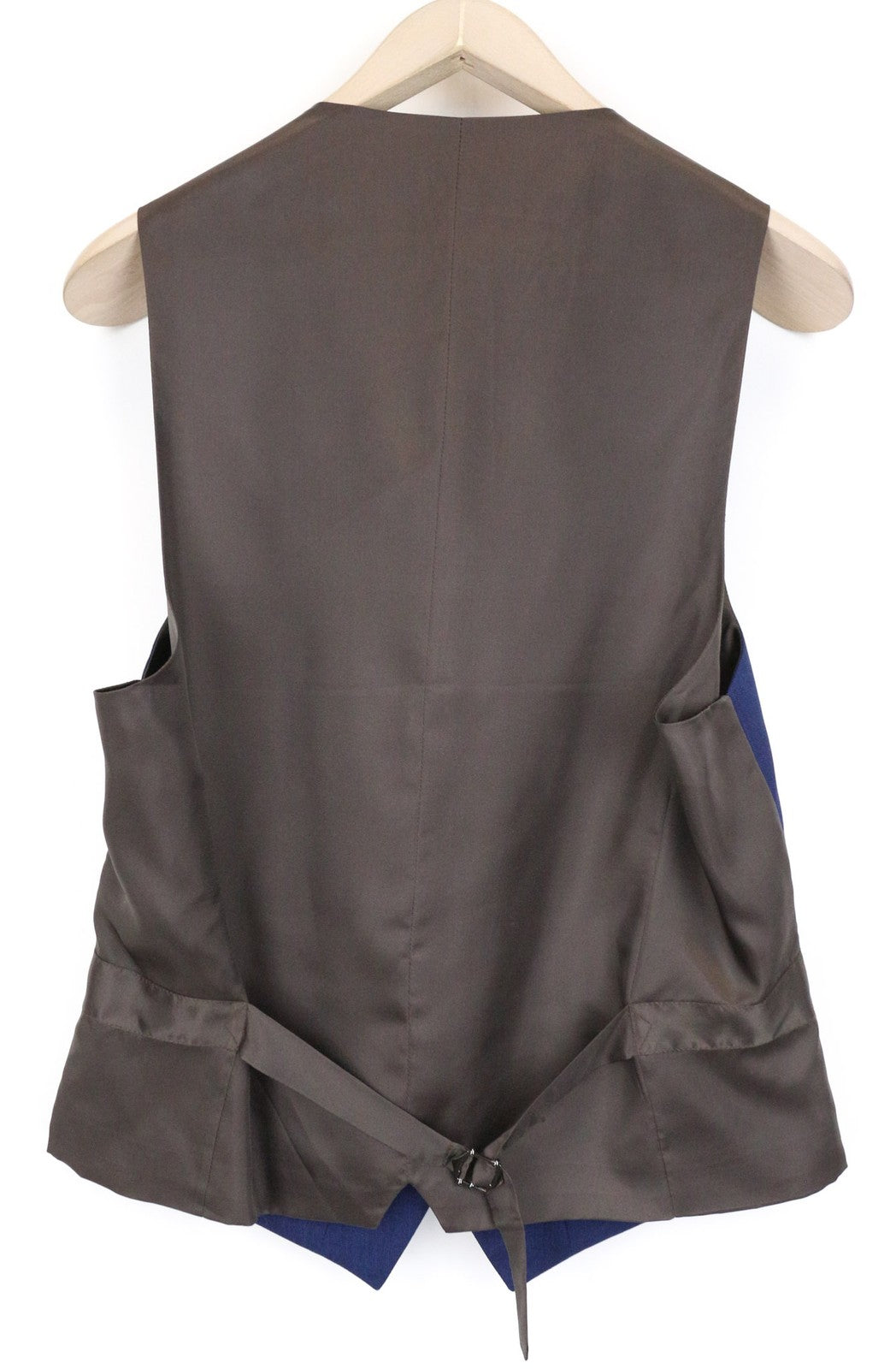 SUITSUPPLY Ferrara vyriška liemenė UK38R mėlyna grynos vilnos vieneilė oficiali liemenė 