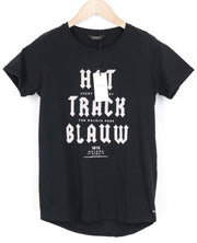 SCOTCH & SODA Ams Blauw Women's T-Shirt XS Black Logo Short Sleeve Pullover