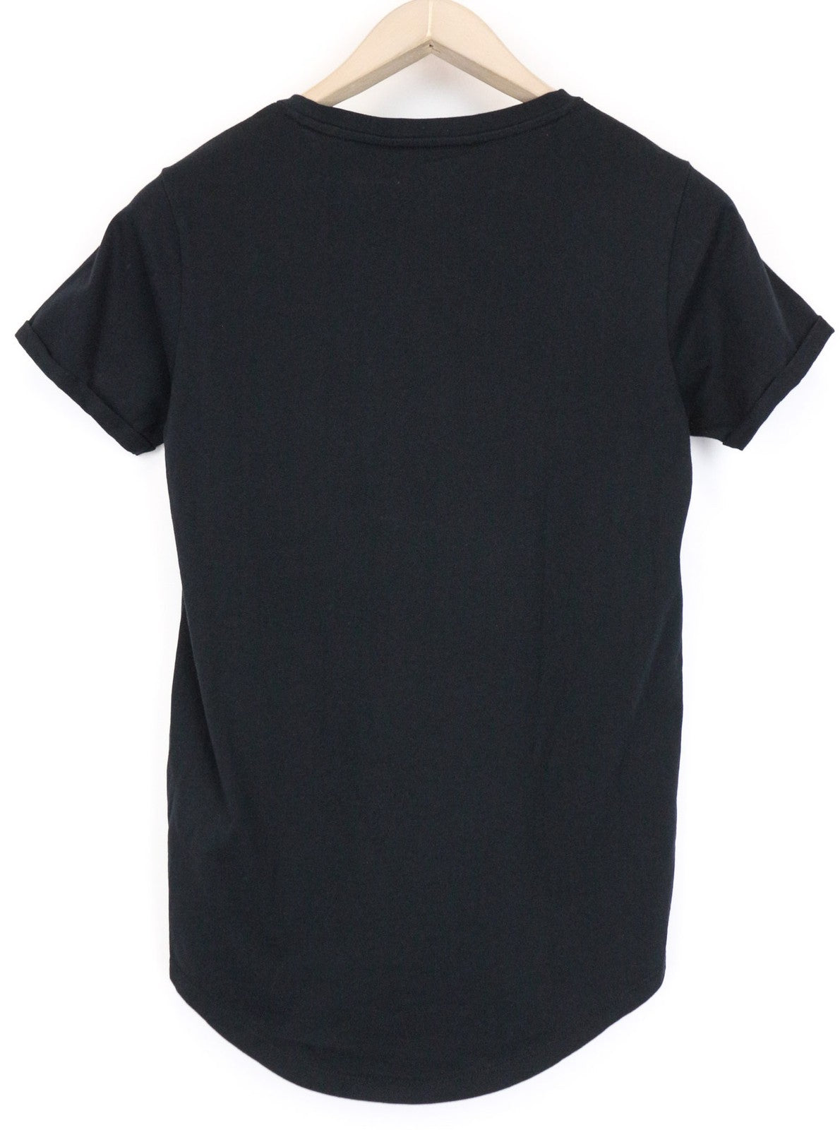 SCOTCH & SODA Ams Blauw Women's T-Shirt XS Black Logo Short Sleeve Pullover