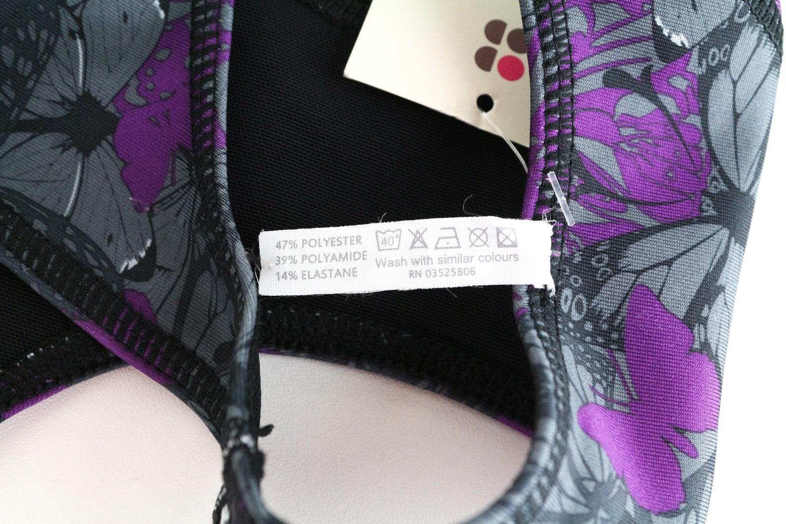 SWEATY BETTY Chakra Yoga Top Grey 2XS WomenS Sleeveless Pattern Stretch Summer