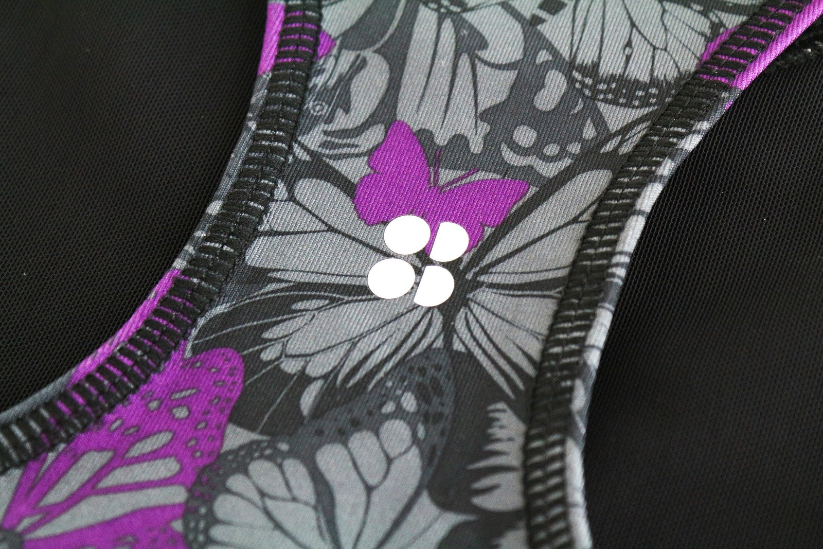 SWEATY BETTY Chakra Yoga Top Grey 2XS WomenS Sleeveless Pattern Stretch Summer