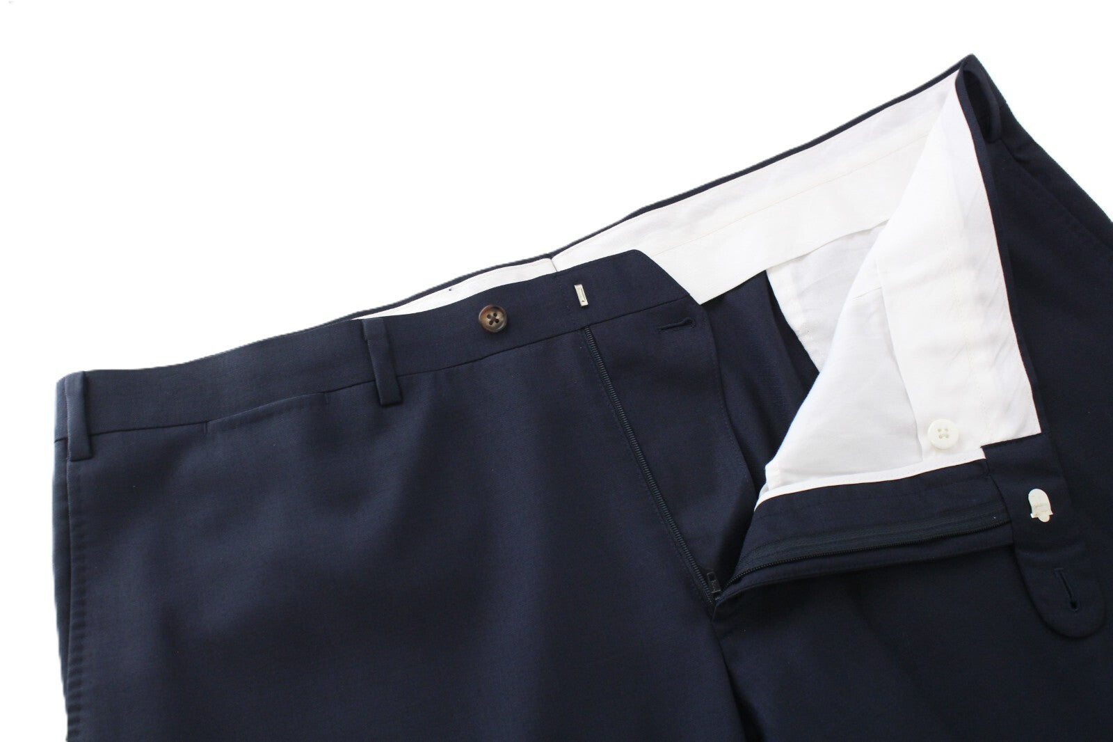 SUITSUPPLY Lazio UK50S Navy Wool 2Pc Waistcoat & Pants Suit Set for Men`S Button