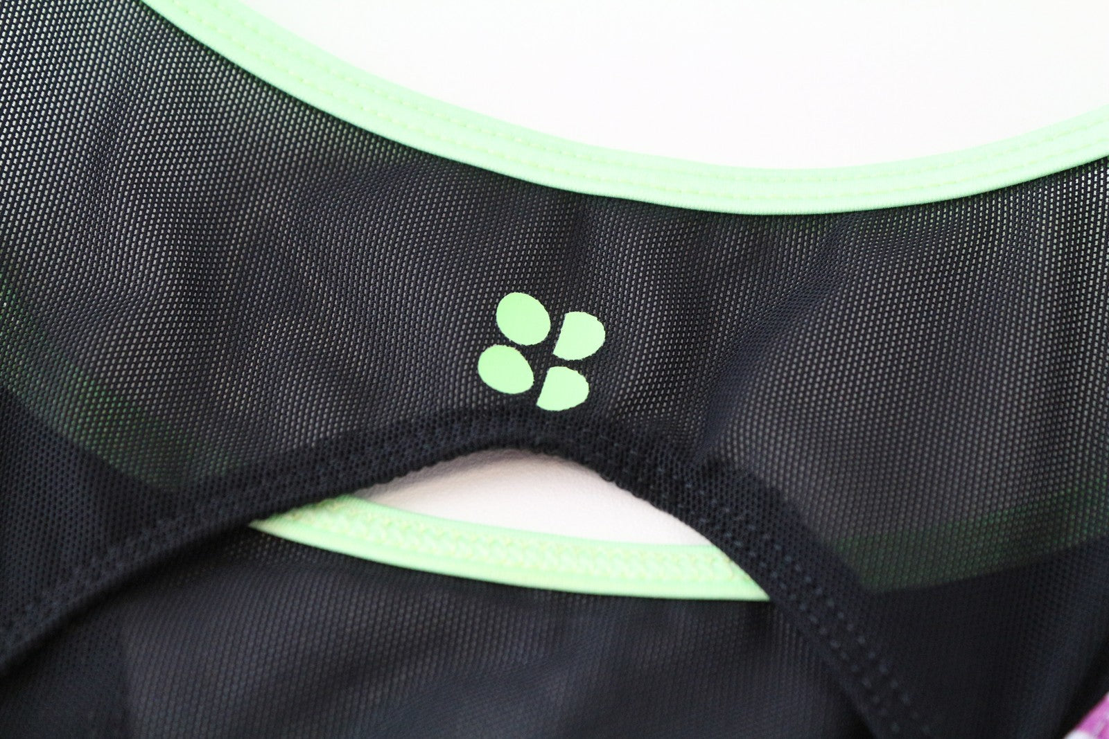 SWEATY BETTY XS Purple Mesh Sleeveless Active Top Printed Gymwear Women