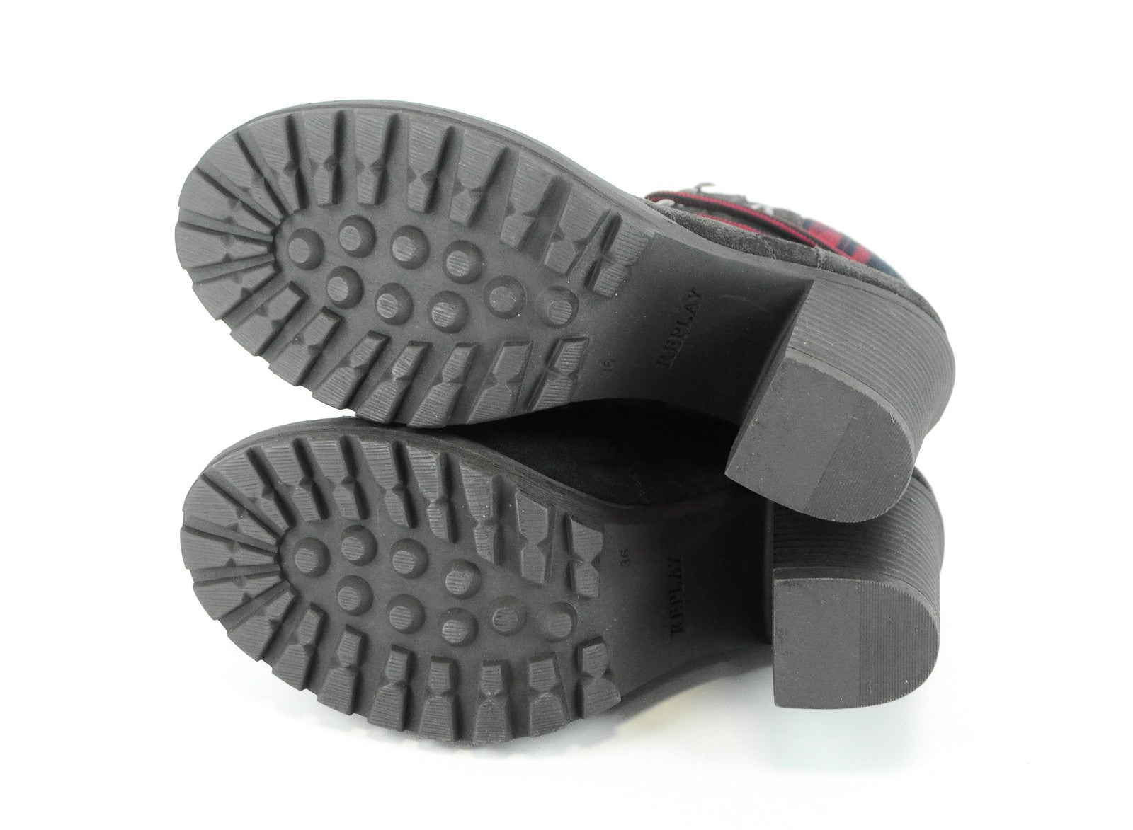 REPLAY Womens Heels Boots EU36 Brown Suede Lace Casual Heel Footwear