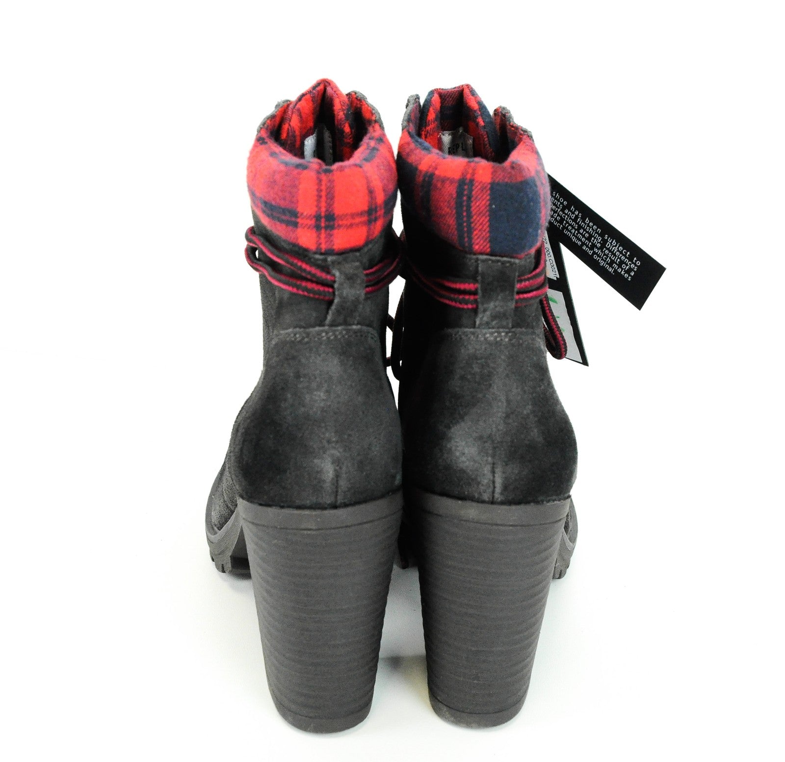 REPLAY Womens Boots EU40 Brown Suede Lace Ankle Heels Casual Footwear