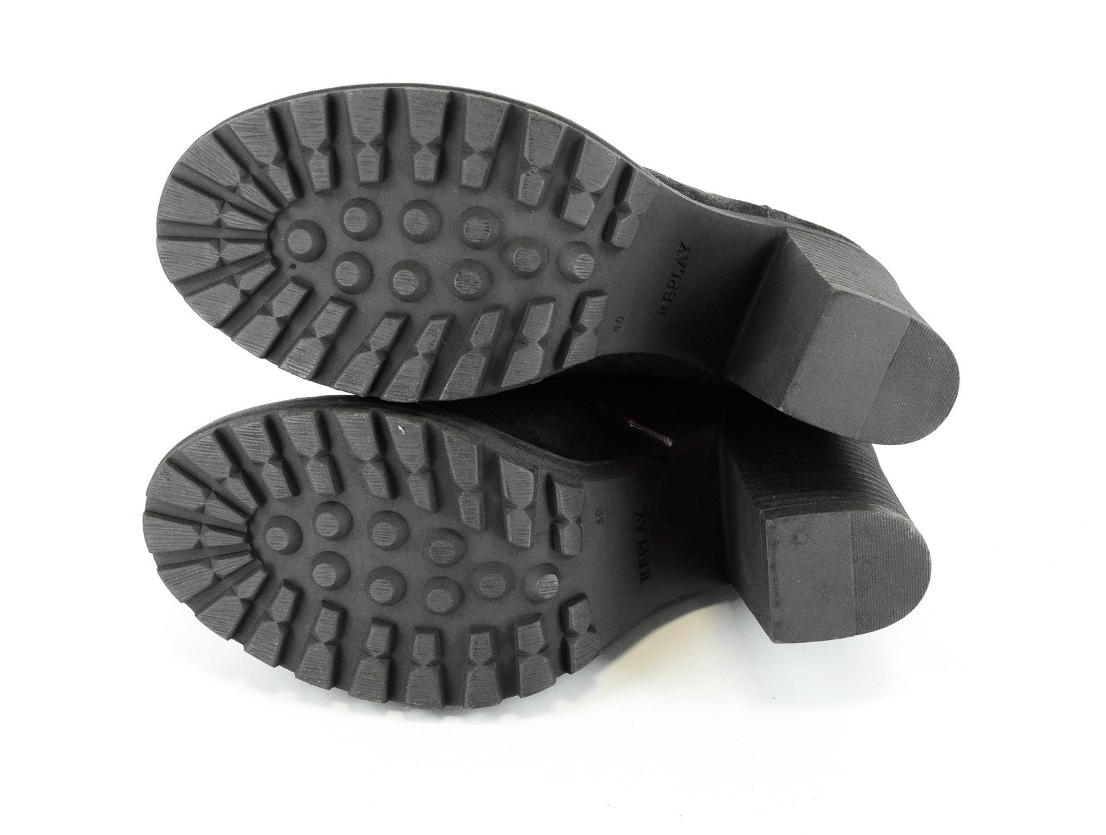 REPLAY Womens Boots EU40 Brown Suede Lace Ankle Heels Casual Footwear