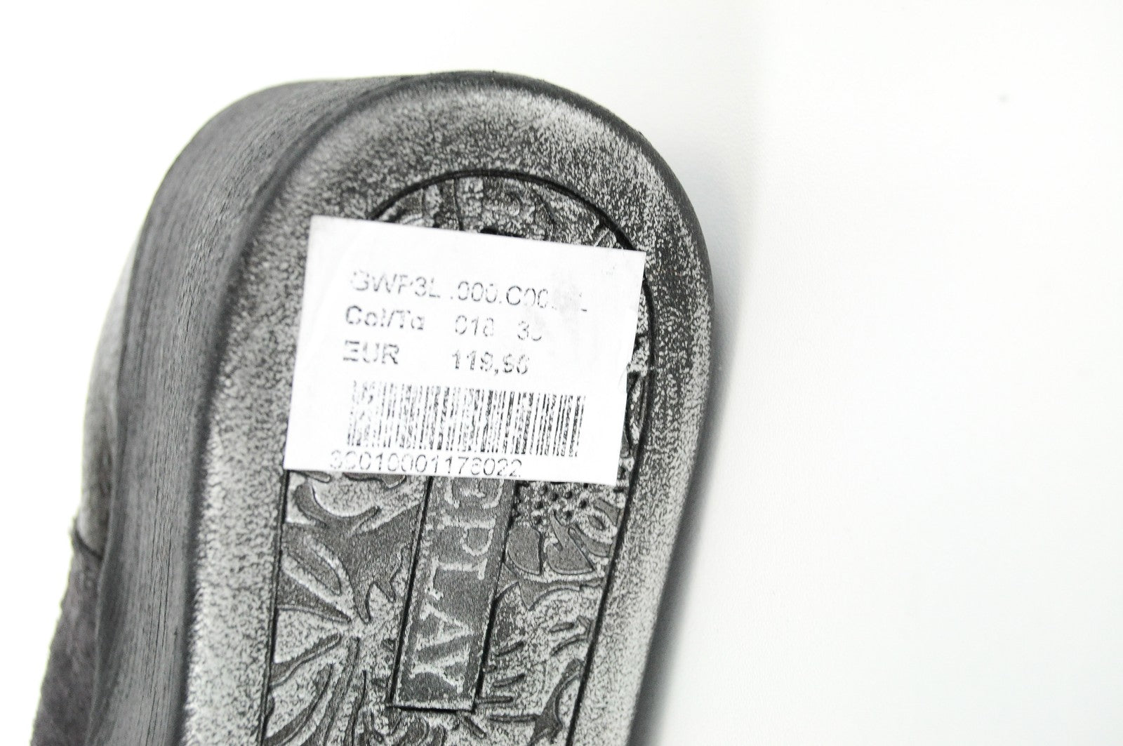 REPLAY Wedges EU36 Women's Grey Faux Snake Print Shiny Closed Toe Heels