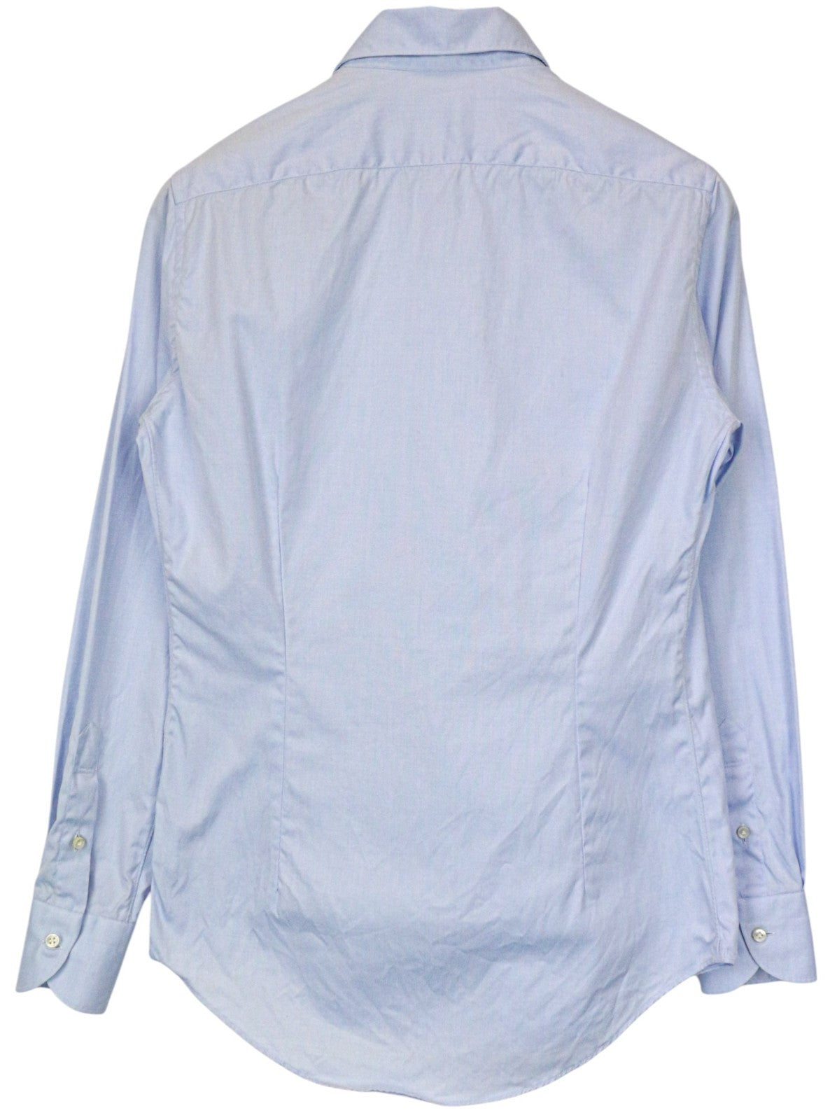 SUITSUPPLY Men's Formal Shirt 37/14.5 Extra Slim Fit Pure Wool Blue Classic