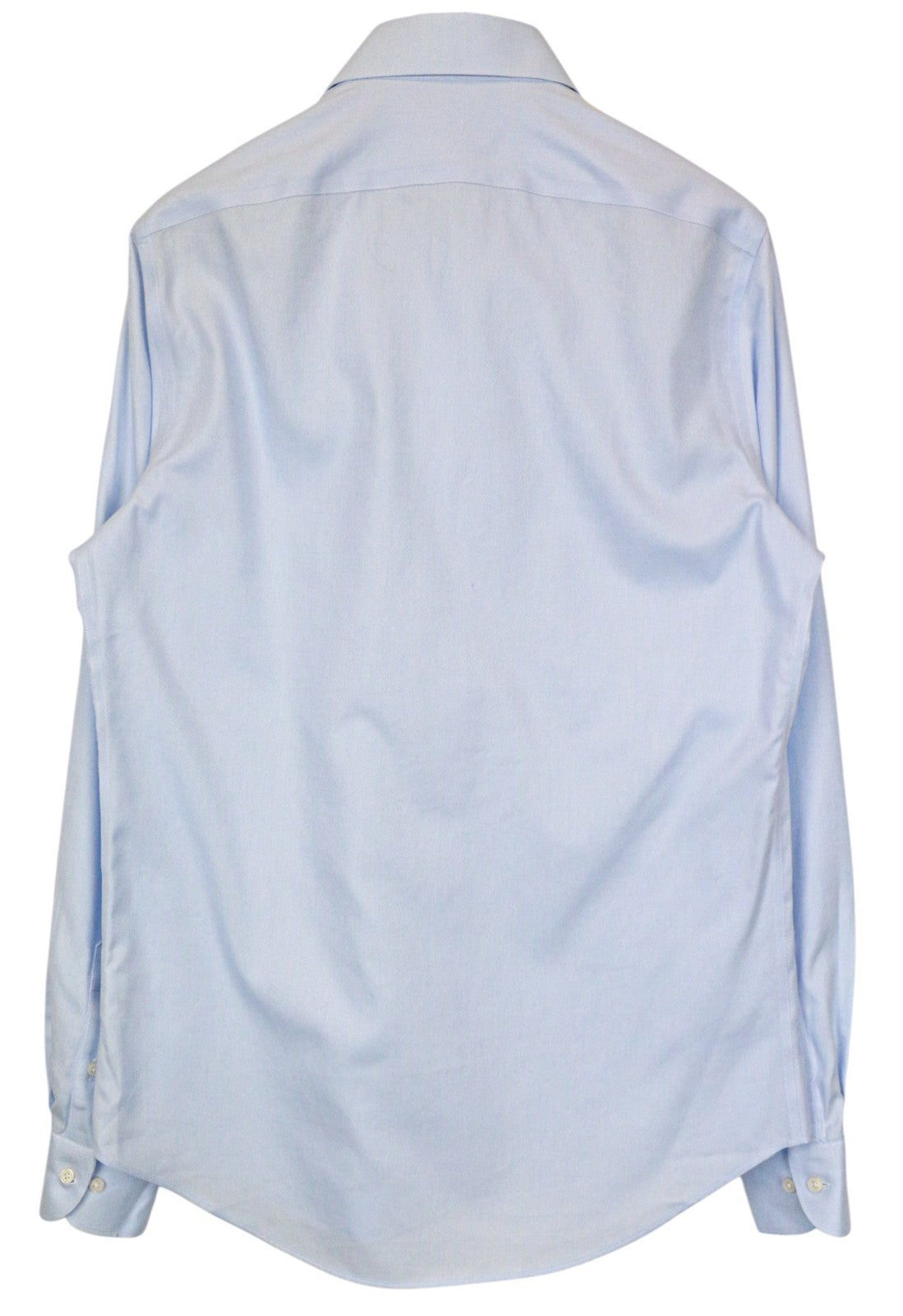 SUITSUPPLY Men's Formal Shirt 40L/15.75L Slim Fit Pure Cotton Blue Oxford Try On