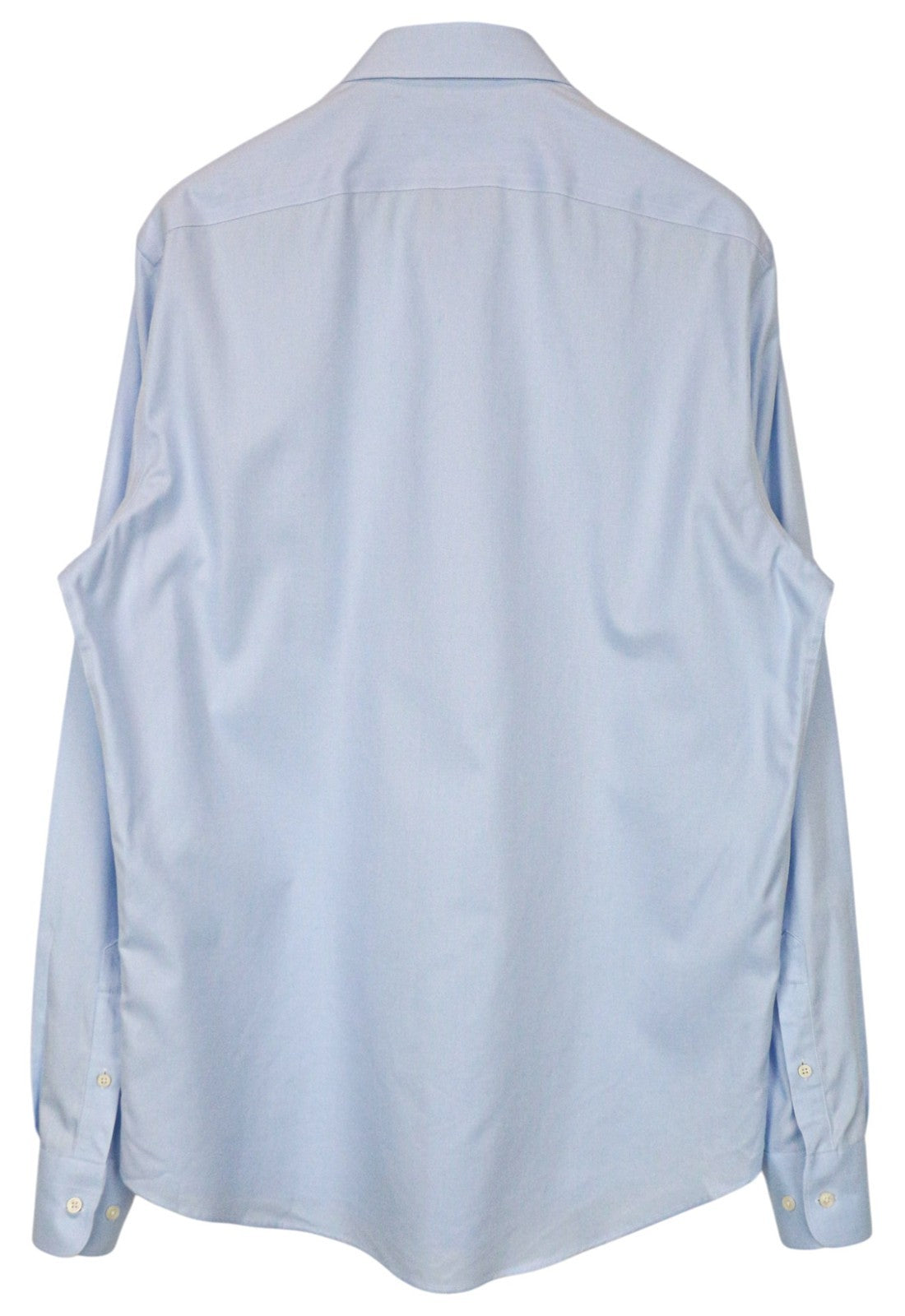 SUITSUPPLY Men's Formal Shirt 44L/17.5L Slim Fit Oxford Blue Cotton Pure Try On