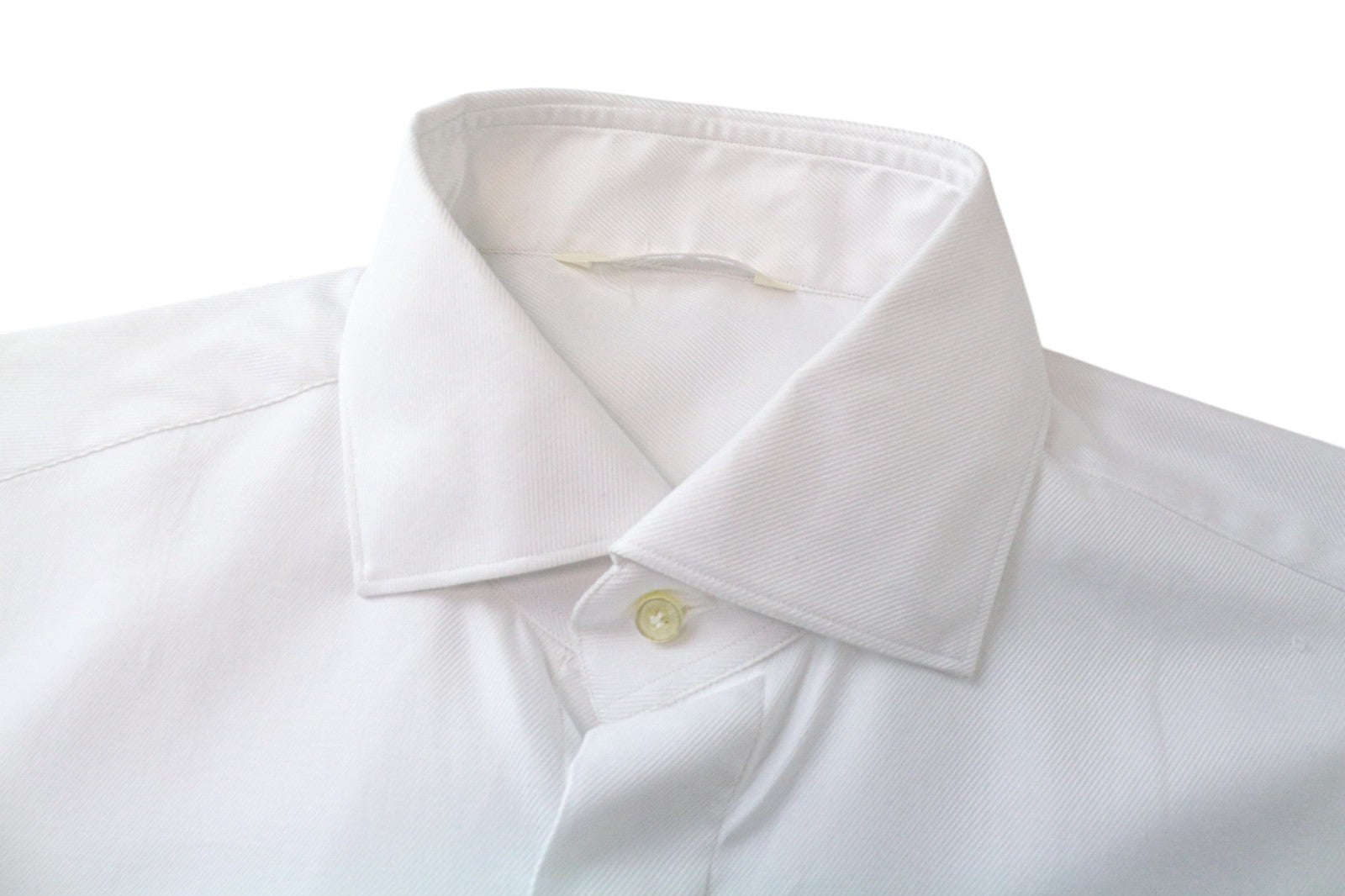 SUITSUPPLY Men's Formal Shirt XS Extra Slim White Cotton Long Sleeve Slim Fit