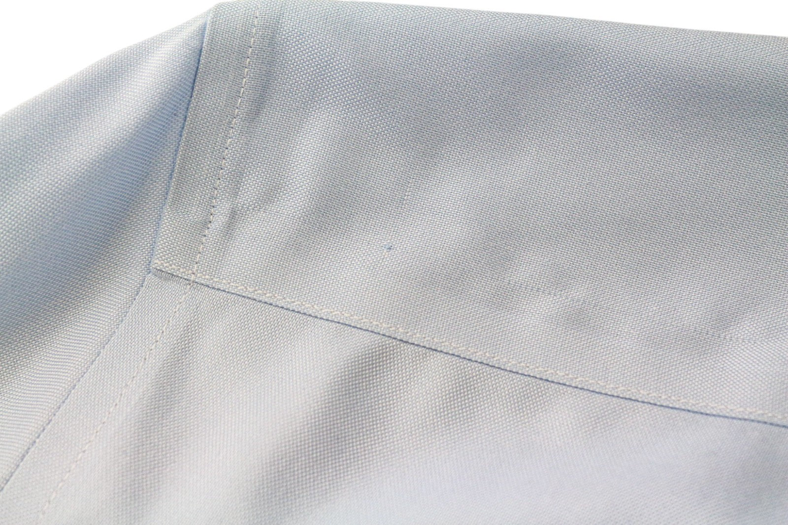 SUITSUPPLY Men's Formal Shirt 38L/15L Slim Blue Cotton Spread Collar Pure Cotton