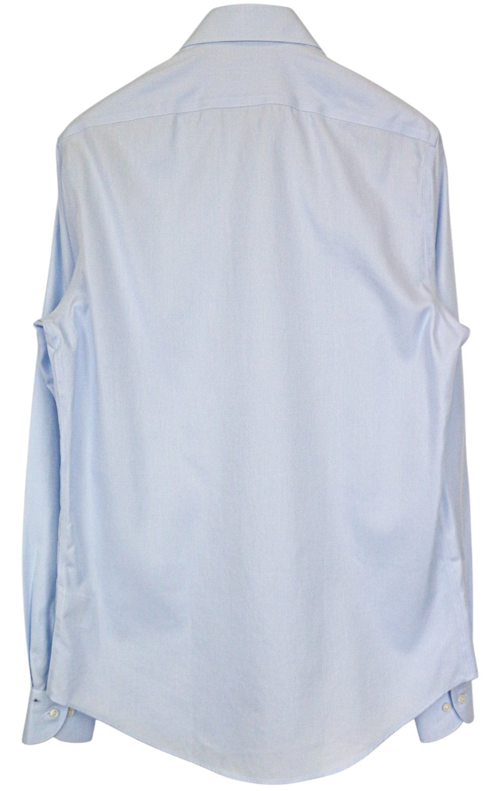 SUITSUPPLY Men's Formal Shirt 39L/15.5L Slim Blue Cutaway Cotton Long Sleeve