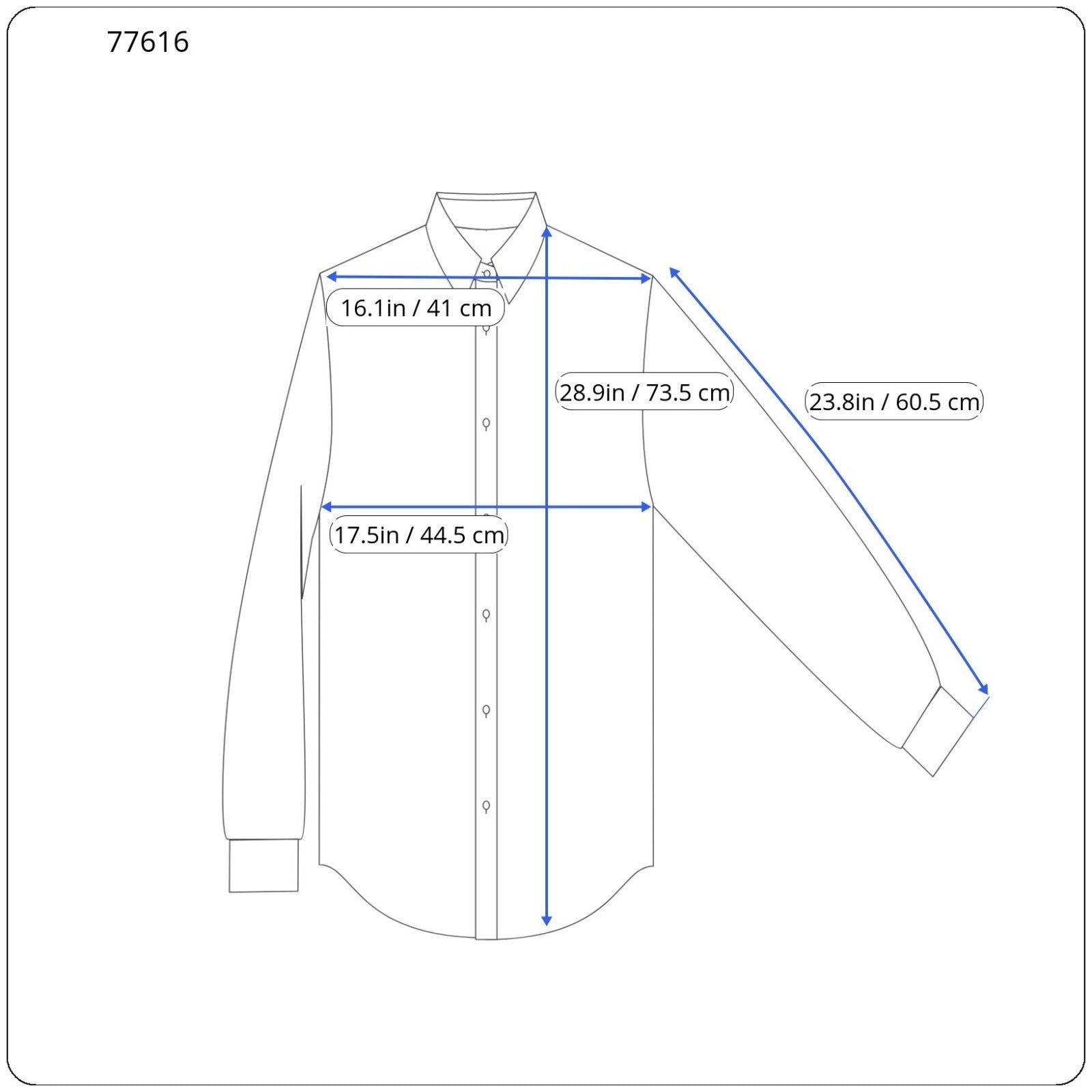 SUITSUPPLY Traveller Men's Formal Shirt 37 Extra Slim White Blue Cotton Striped