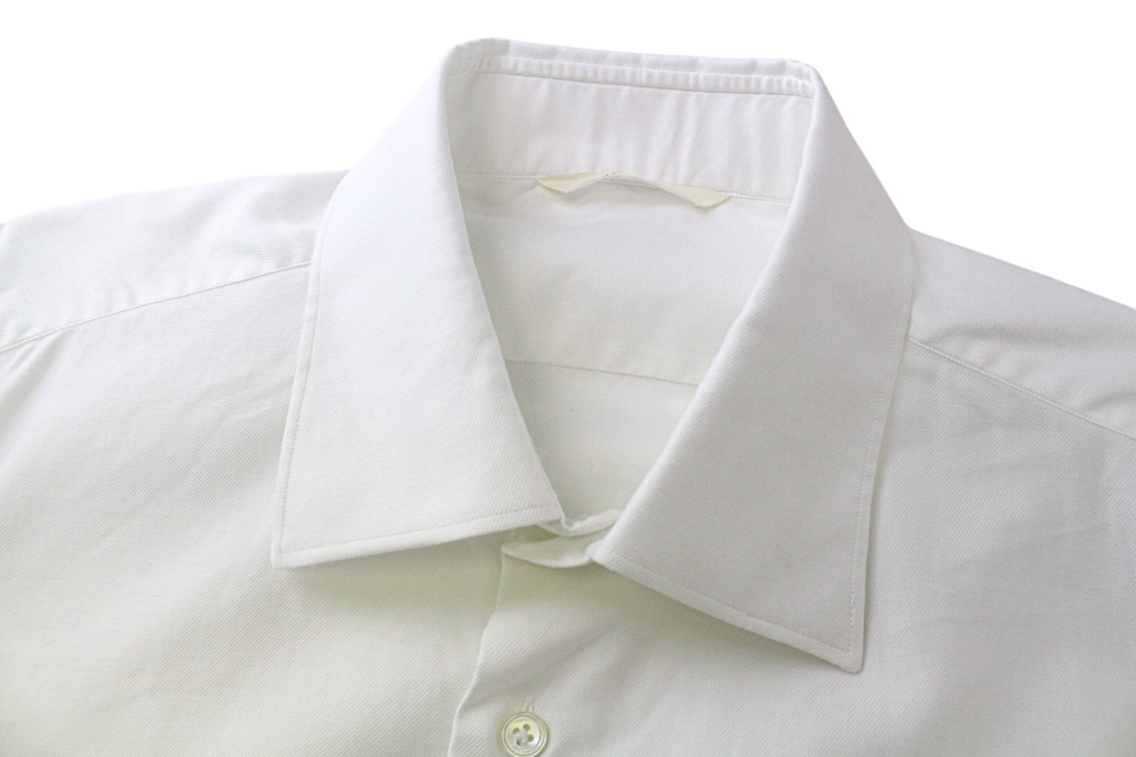 SUITSUPPLY Men's Formal Shirt S Extra Slim White Cotton Classic Pure Long Sleeve