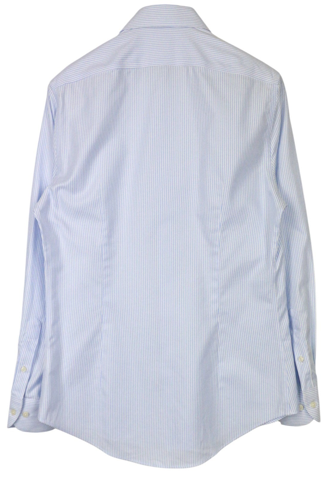 SUITSUPPLY Men's Formal Shirt 40/15.75 Extra Slim Blue Cotton Striped Formal