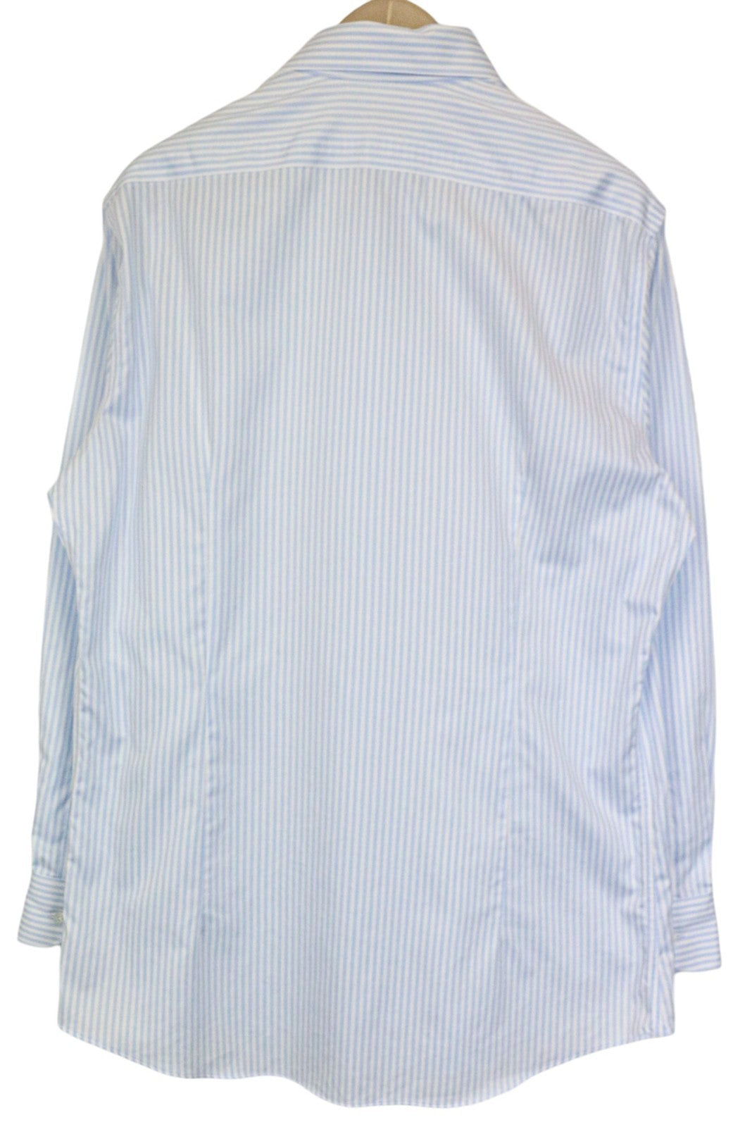 SUITSUPPLY Traveller Men's Formal Shirt 43 Extra Slim Blue White Cotton Stripe