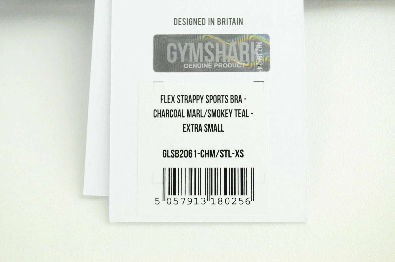 GYMSHARK Flex Women's Sports Bra XS Grey Marl Strappy Back Stretch Gym Top