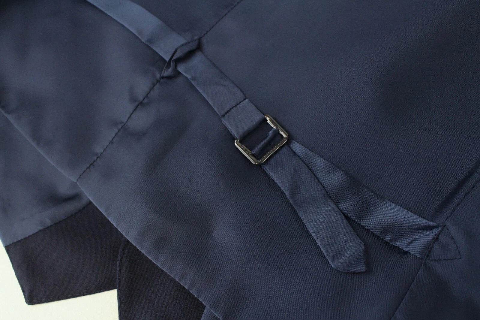 SUITSUPPLY Lazio Men's Waistcoat UK46S Navy Wool Lined V-Neck Tailored Vest