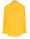 MAISON SCOTCH Women's Shirt XS Yellow Cotton Long Sleeve Spread Collar Blouse